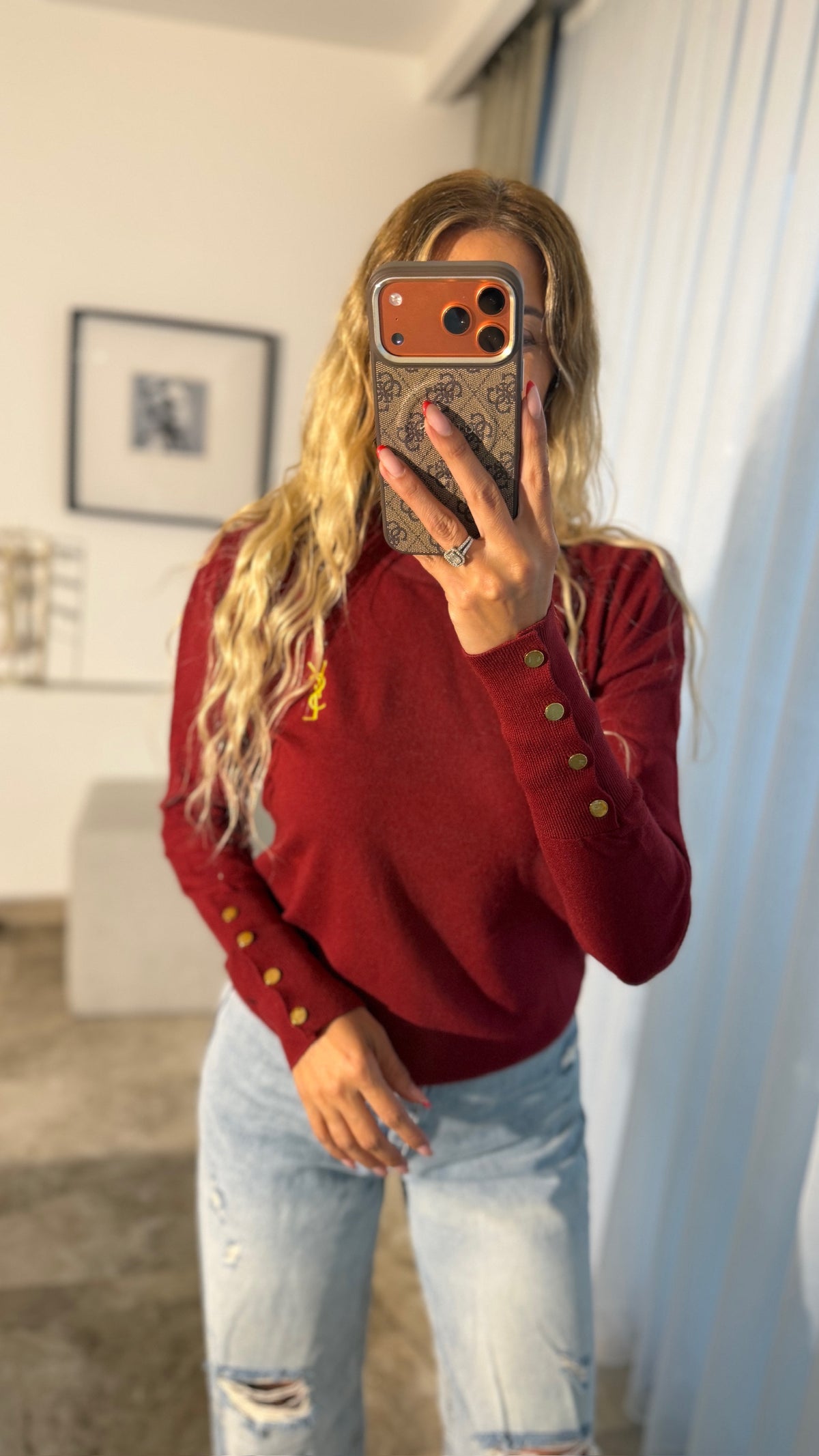 Ysl Bordo Premium Triko