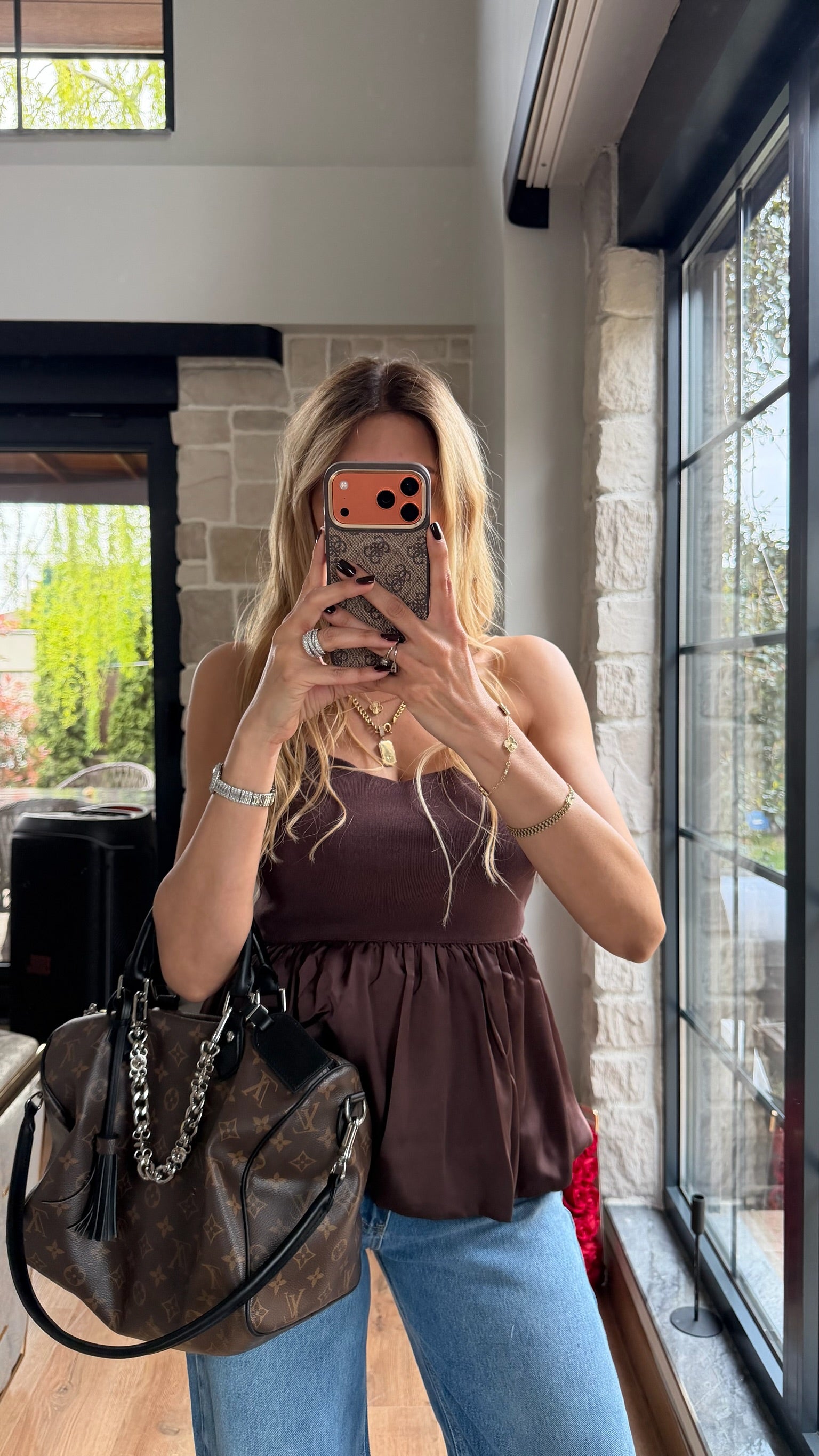 Mng Saten Balon Bluz