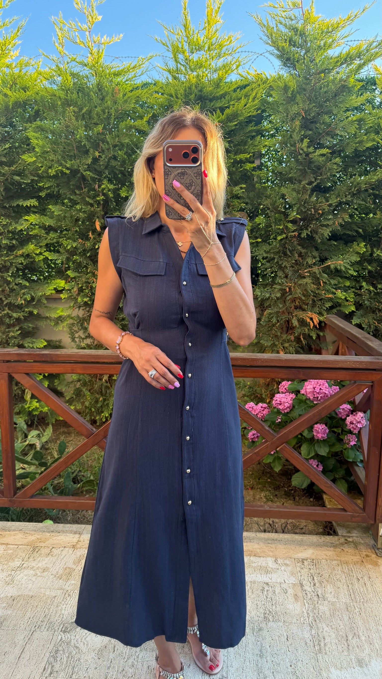 Blue Coast Bel Detaylı Elbise