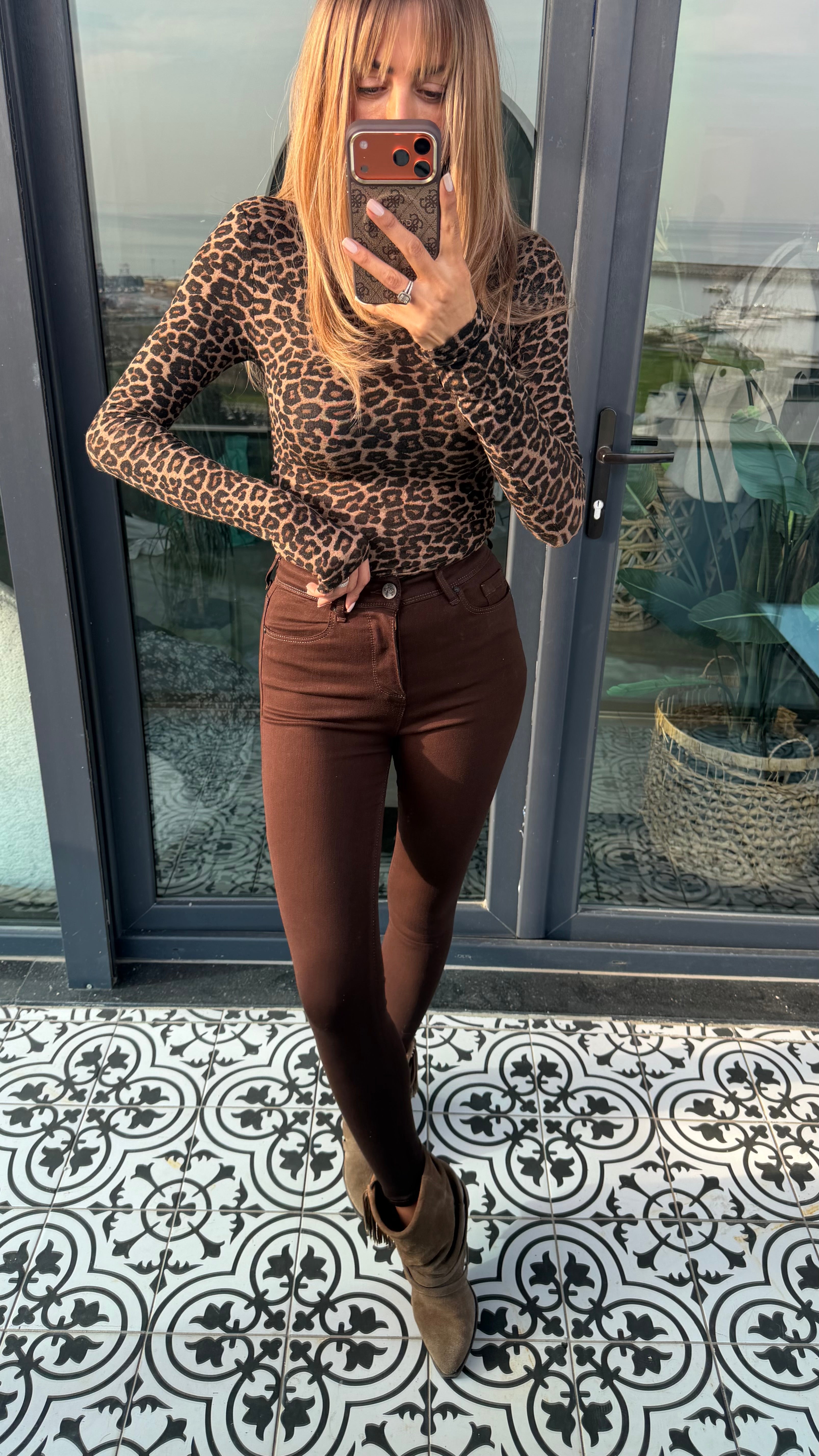 Acı Kahve Full Likralı Jean