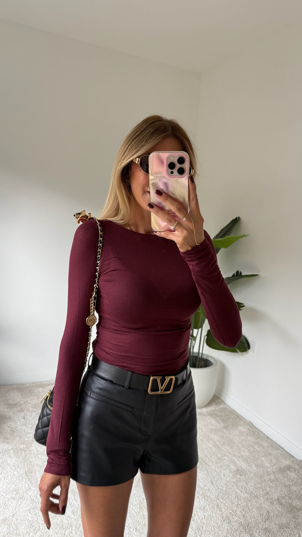 DİLVİN Kaşmir Bluz Bordo