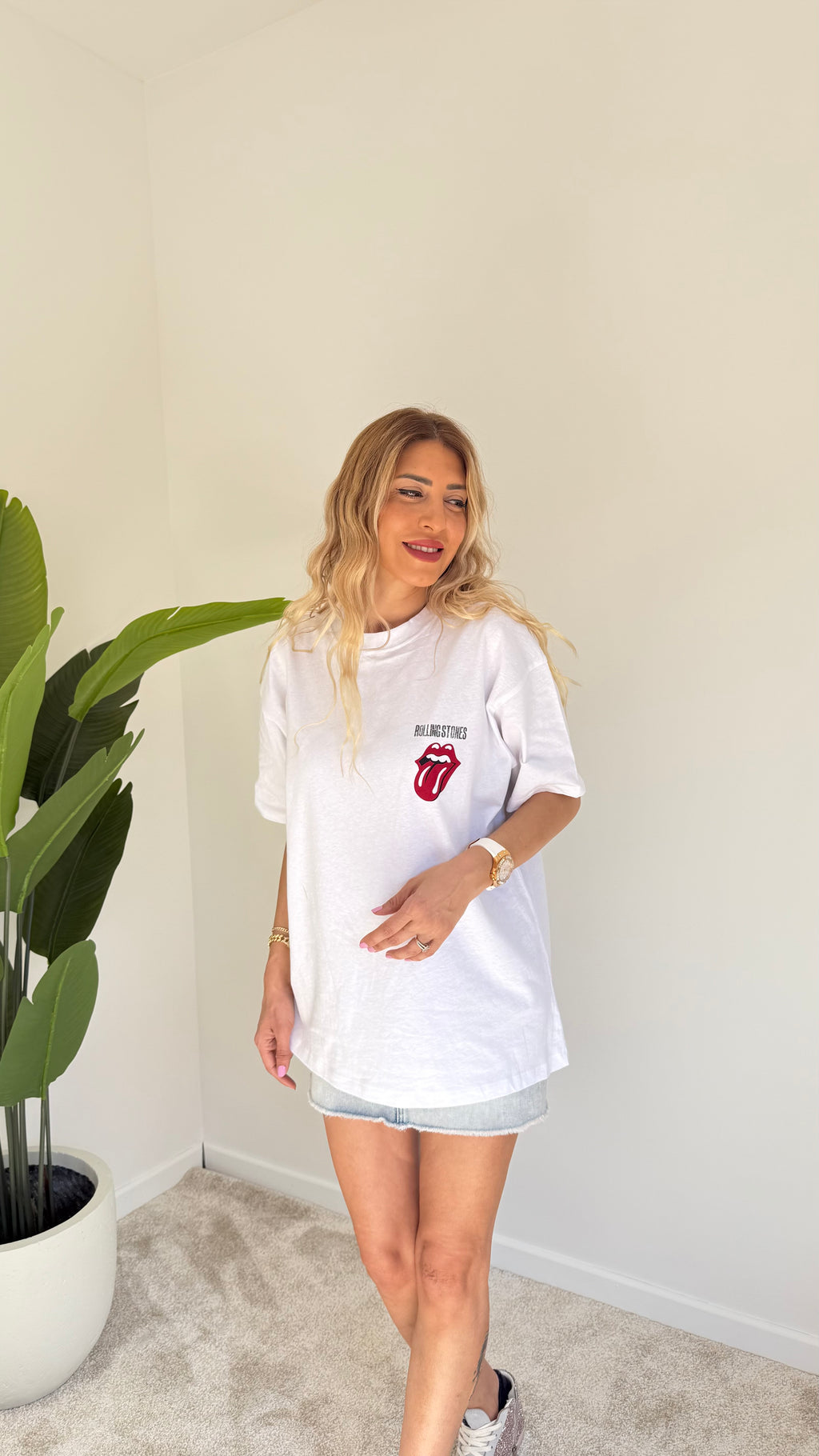 Rolling Stones Dilli Tişört Mini Basic