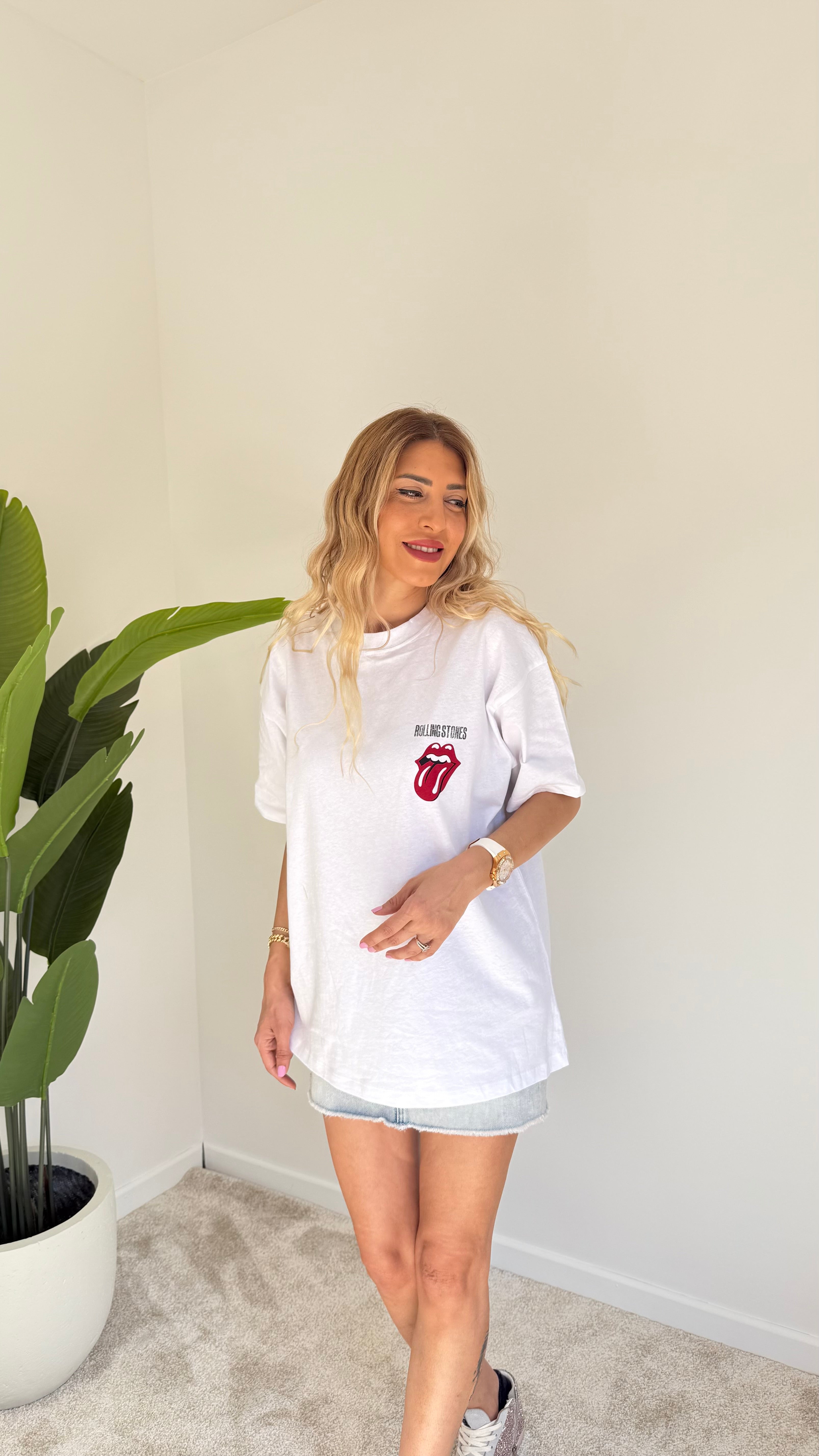 Rolling Stones Dilli Tişört Mini Basic
