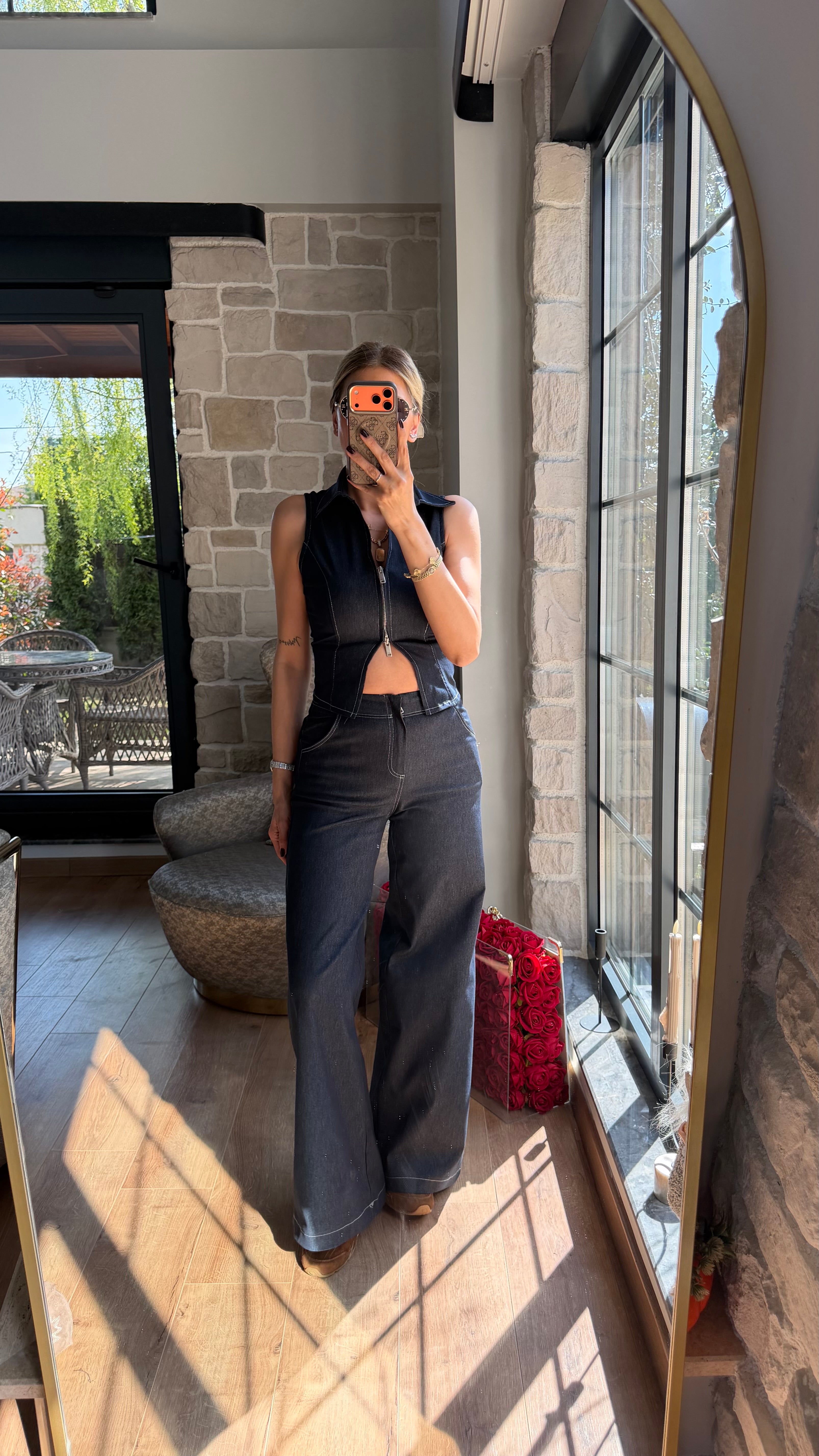 Urbaa Zip Yelek Takım Lacivert