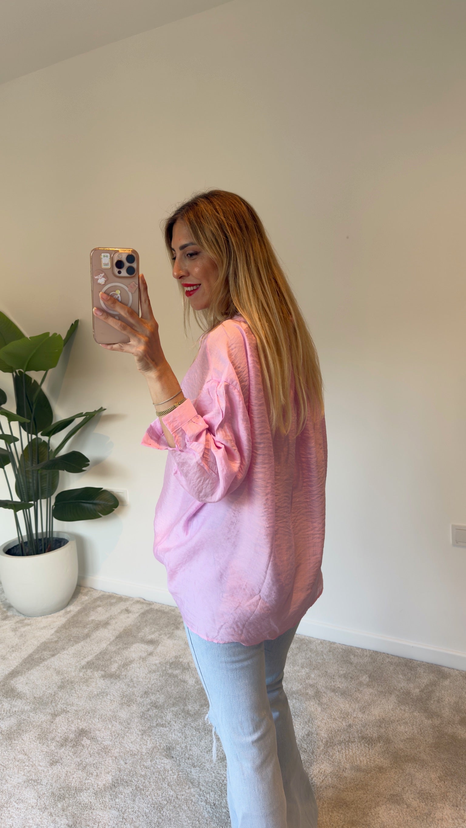 Steria Gömlek Pembe