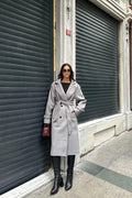 Milano Kaşe Kaban Gri