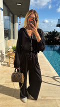 Black Aura Fermuarlı Sweat Takım