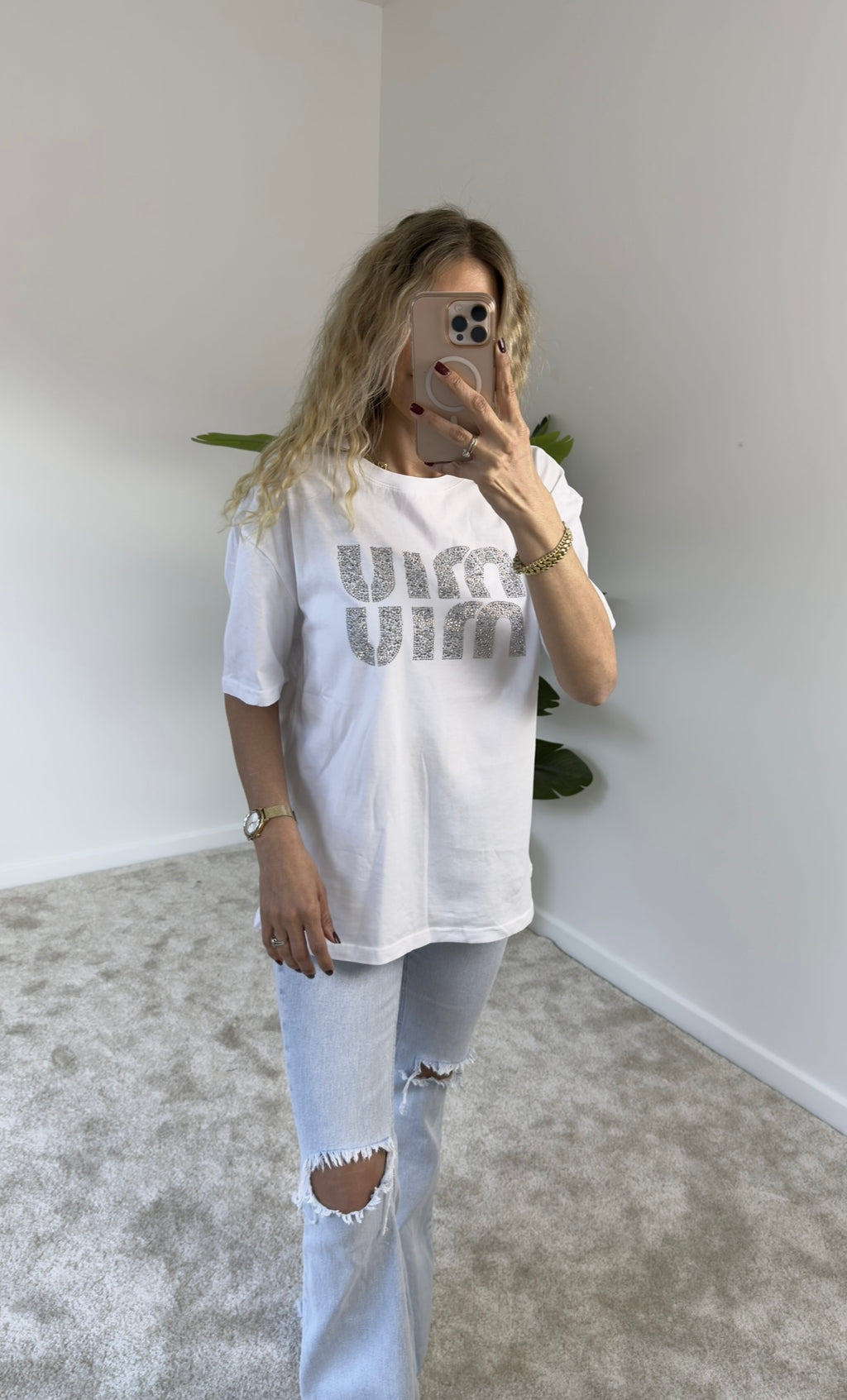 Miu Miu Beyaz Tişört