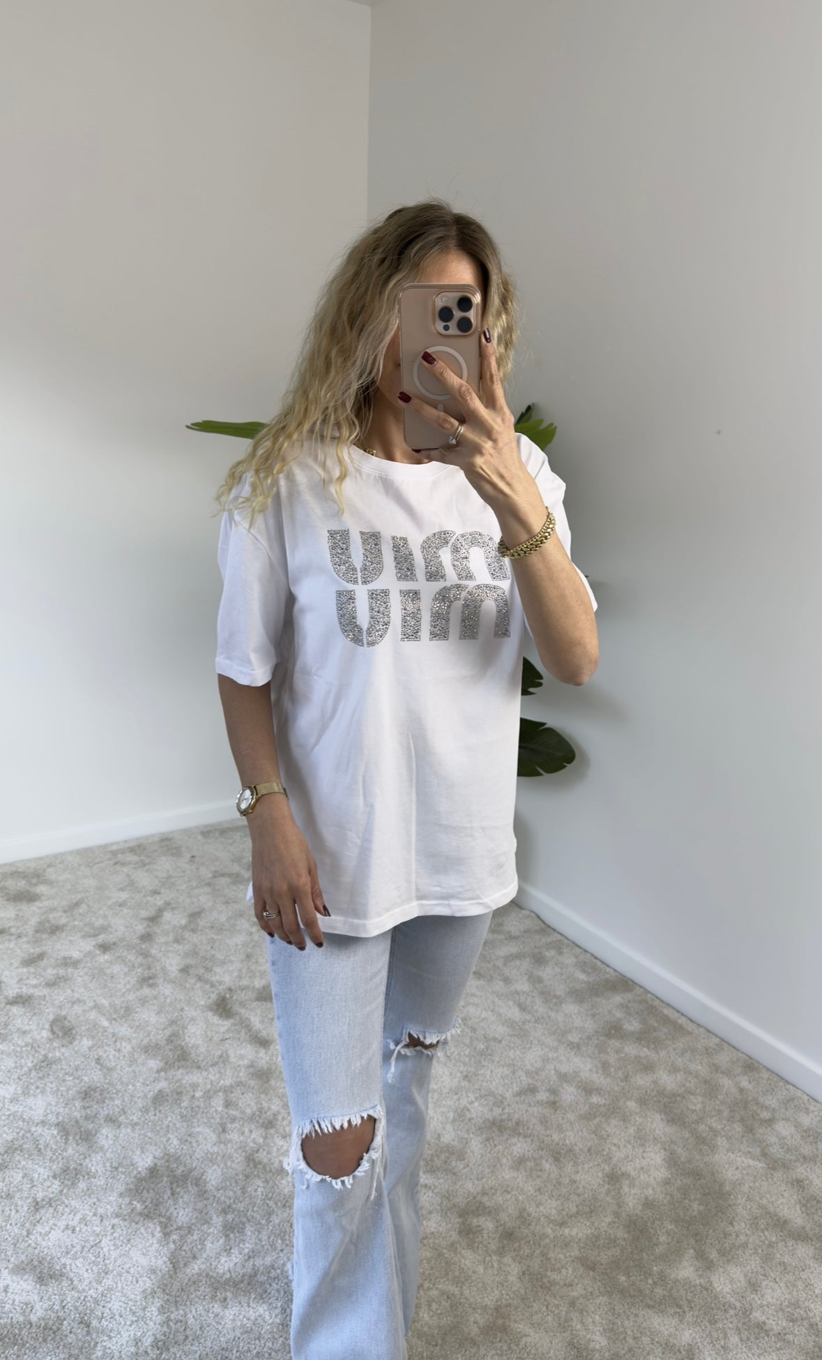 Miu Miu Beyaz Tişört