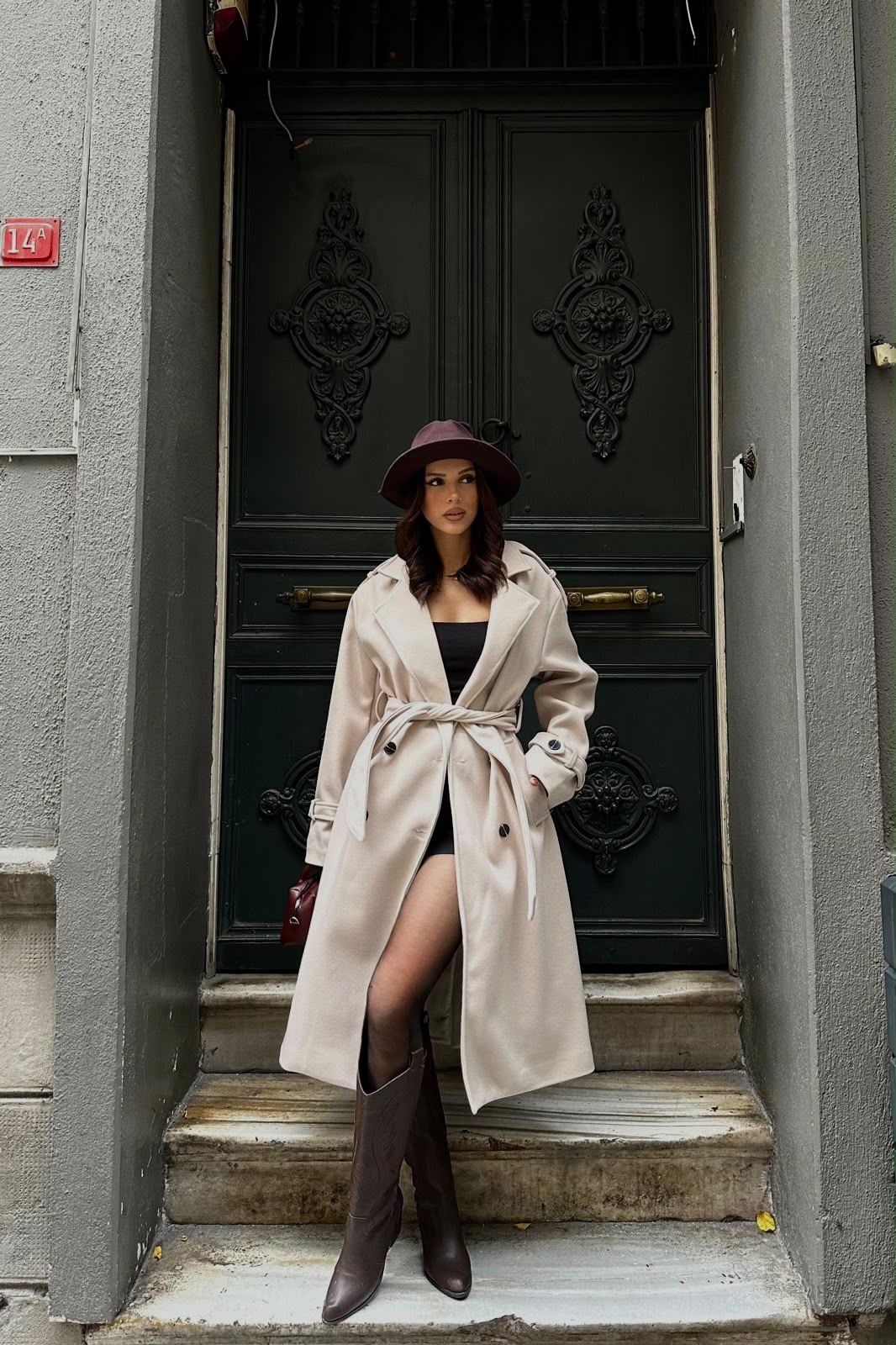 Milano Kaşe Kaban Bej
