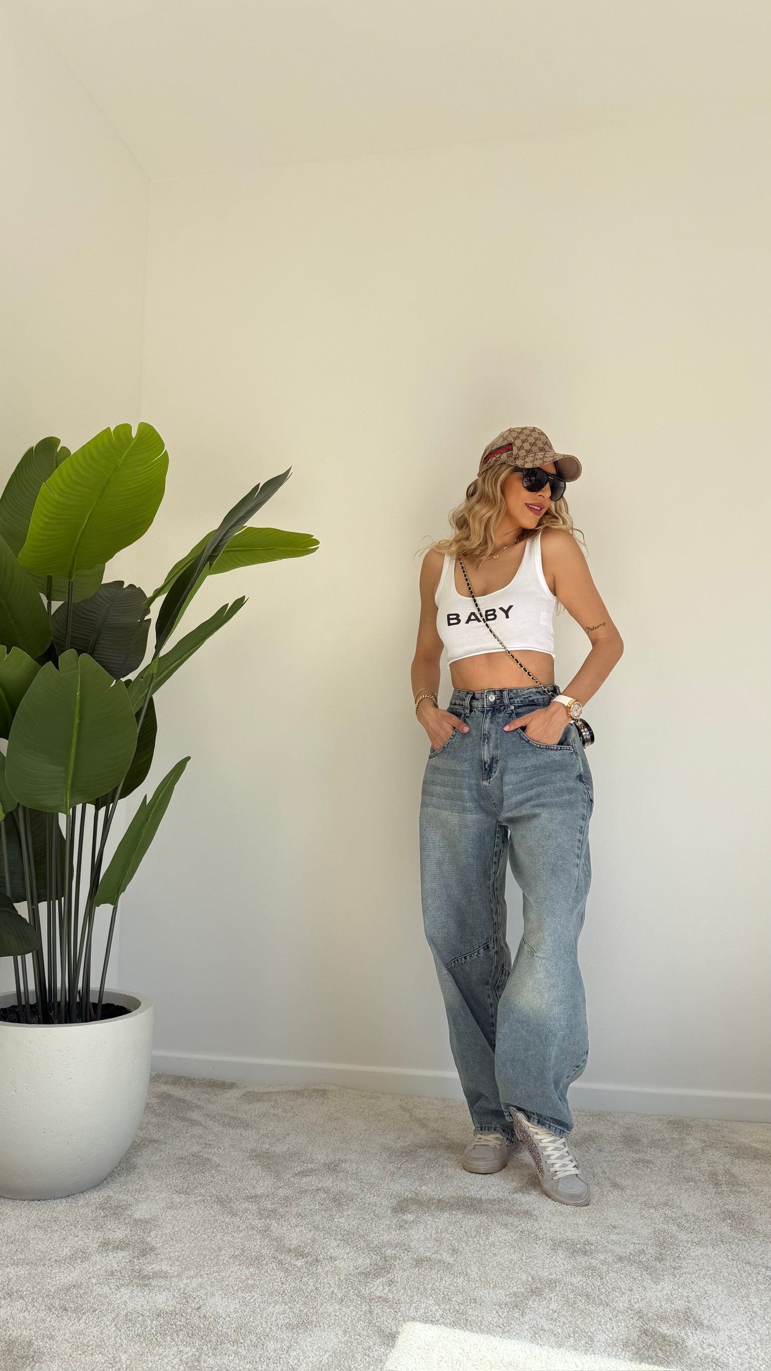 Wide Leg Bol Kesim Yüksek Bel Pantolon Jean