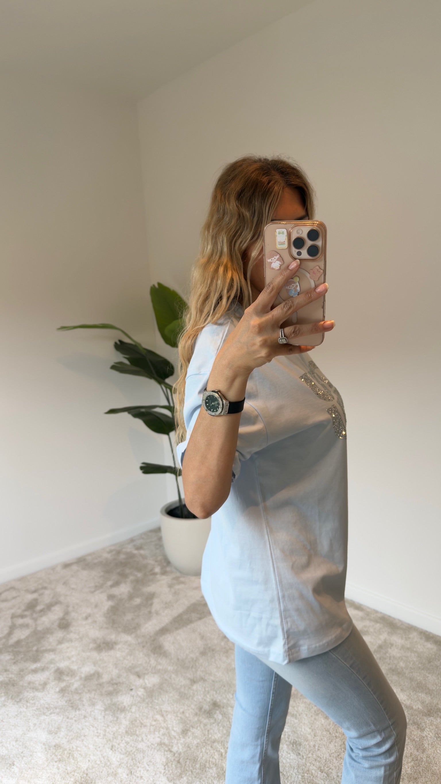 Miu Miu Bebe Mavi Tişört