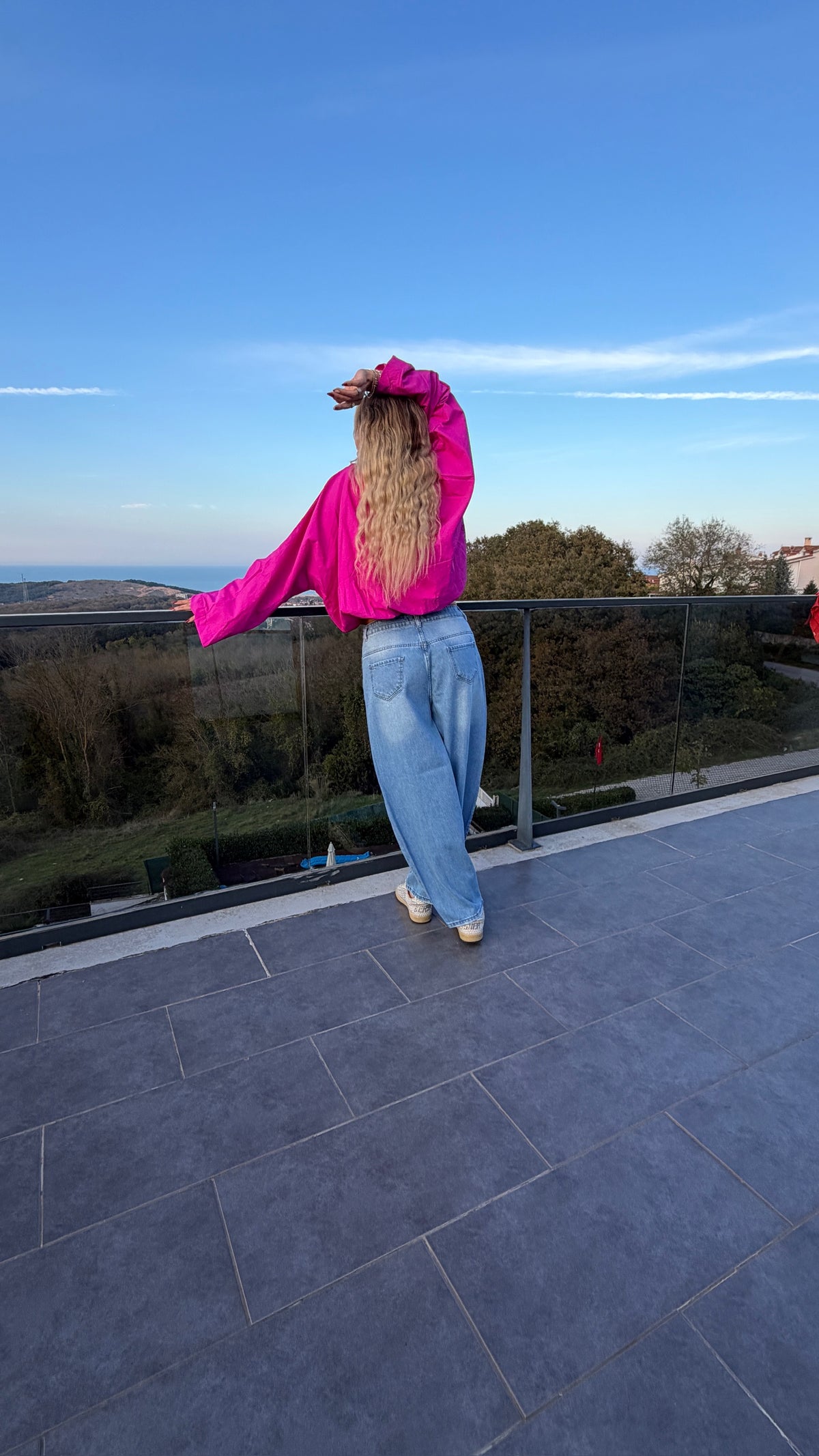 Yıkamalı Açık Mavi Balon Jean