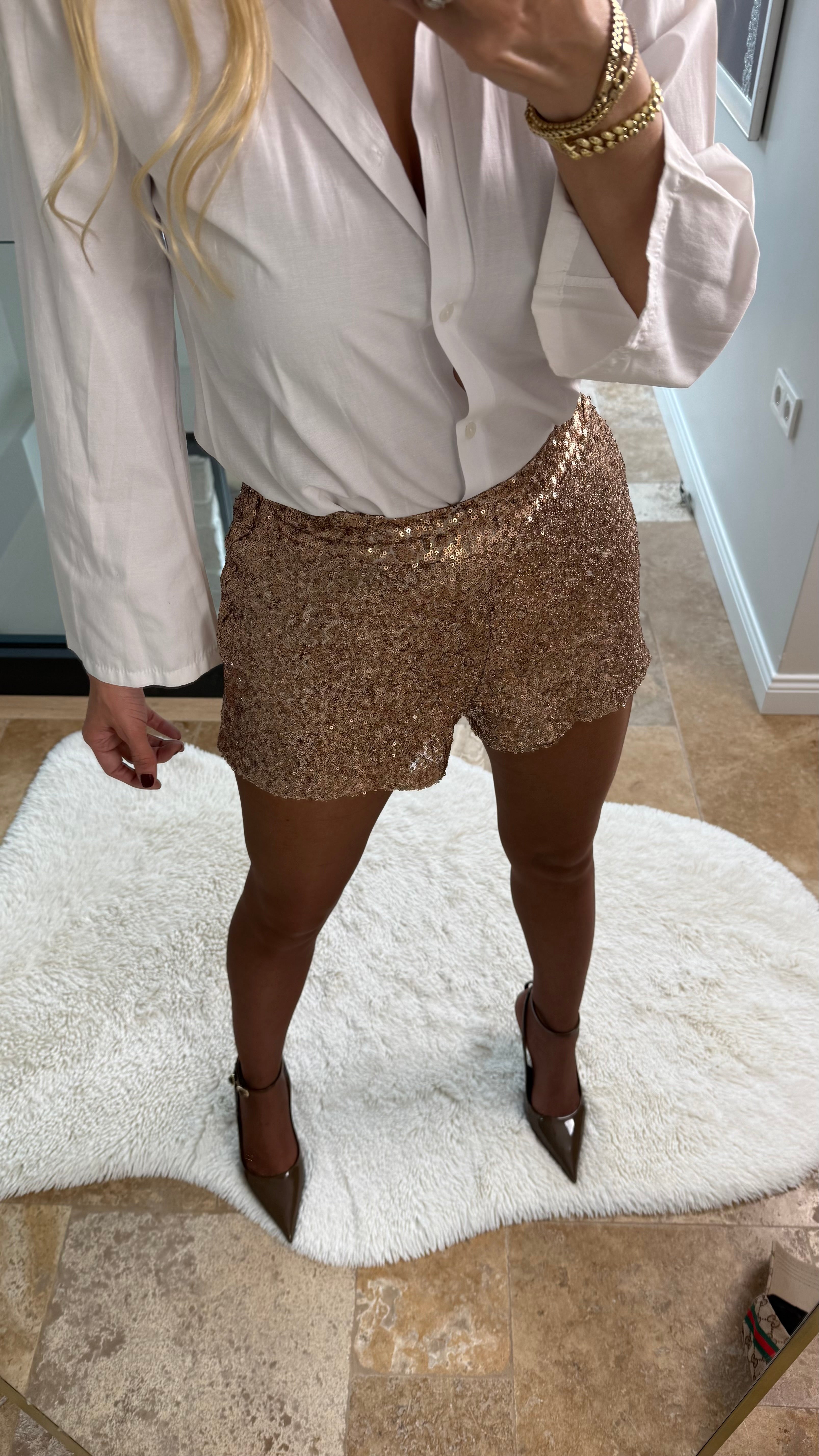Pulpayet Şort Etek Rose Gold