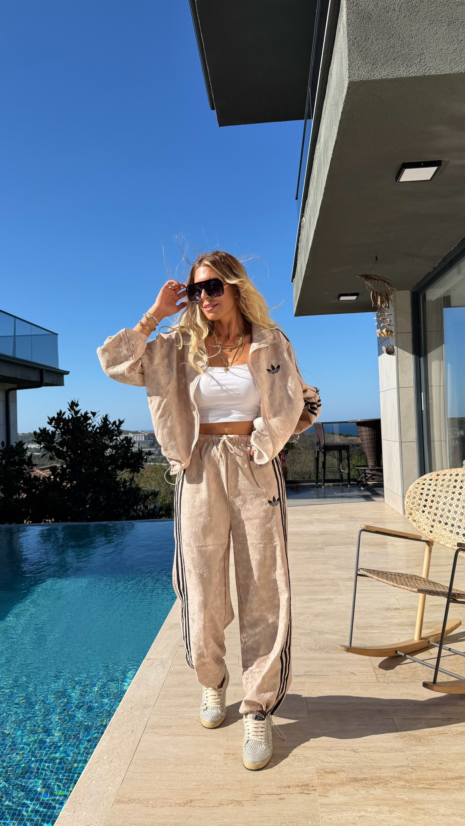 ADS Dantel Detaylı Luxe Takım Vizon