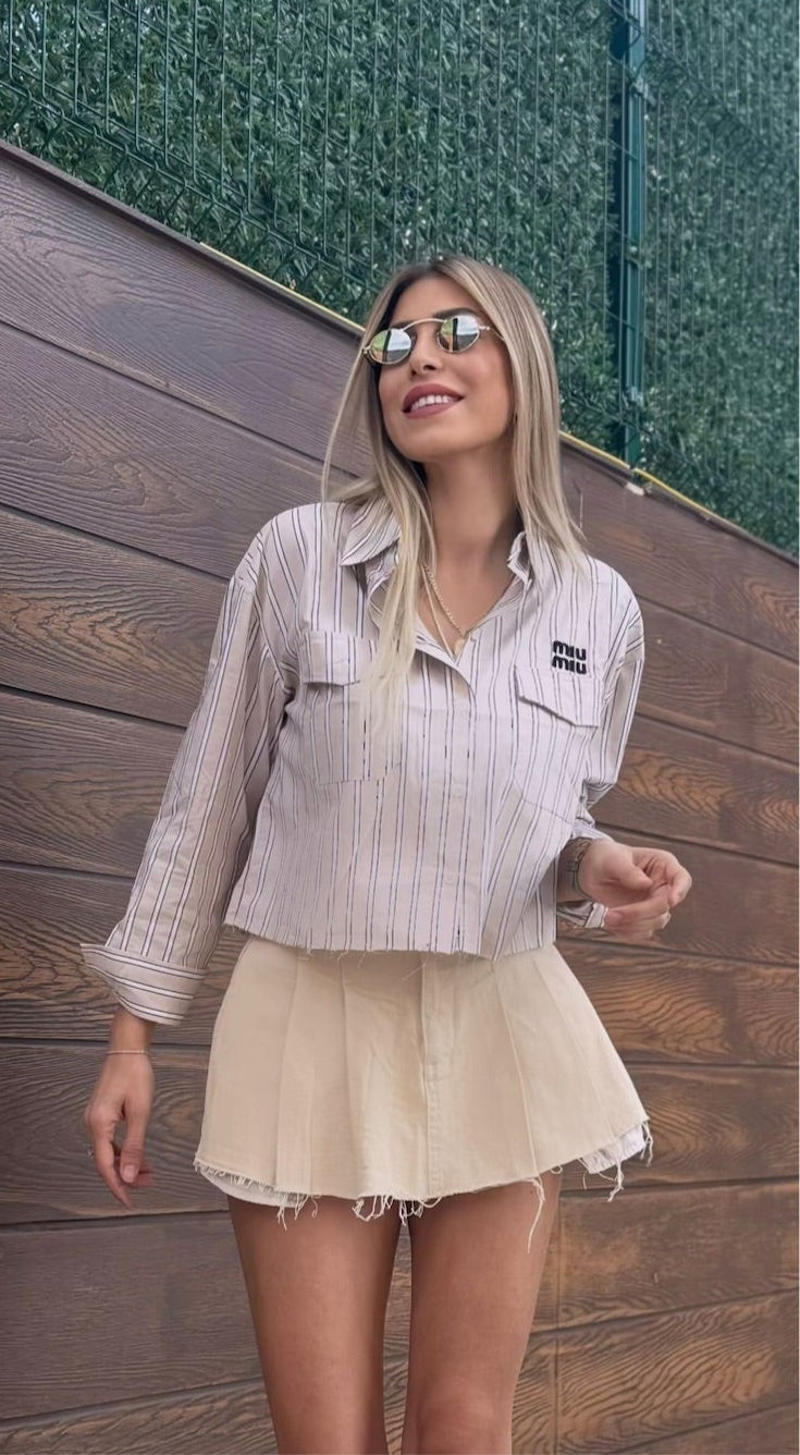 Miumiu Çizgili Gömlek