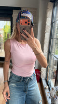 Full Simli Atlet Toz Pembe