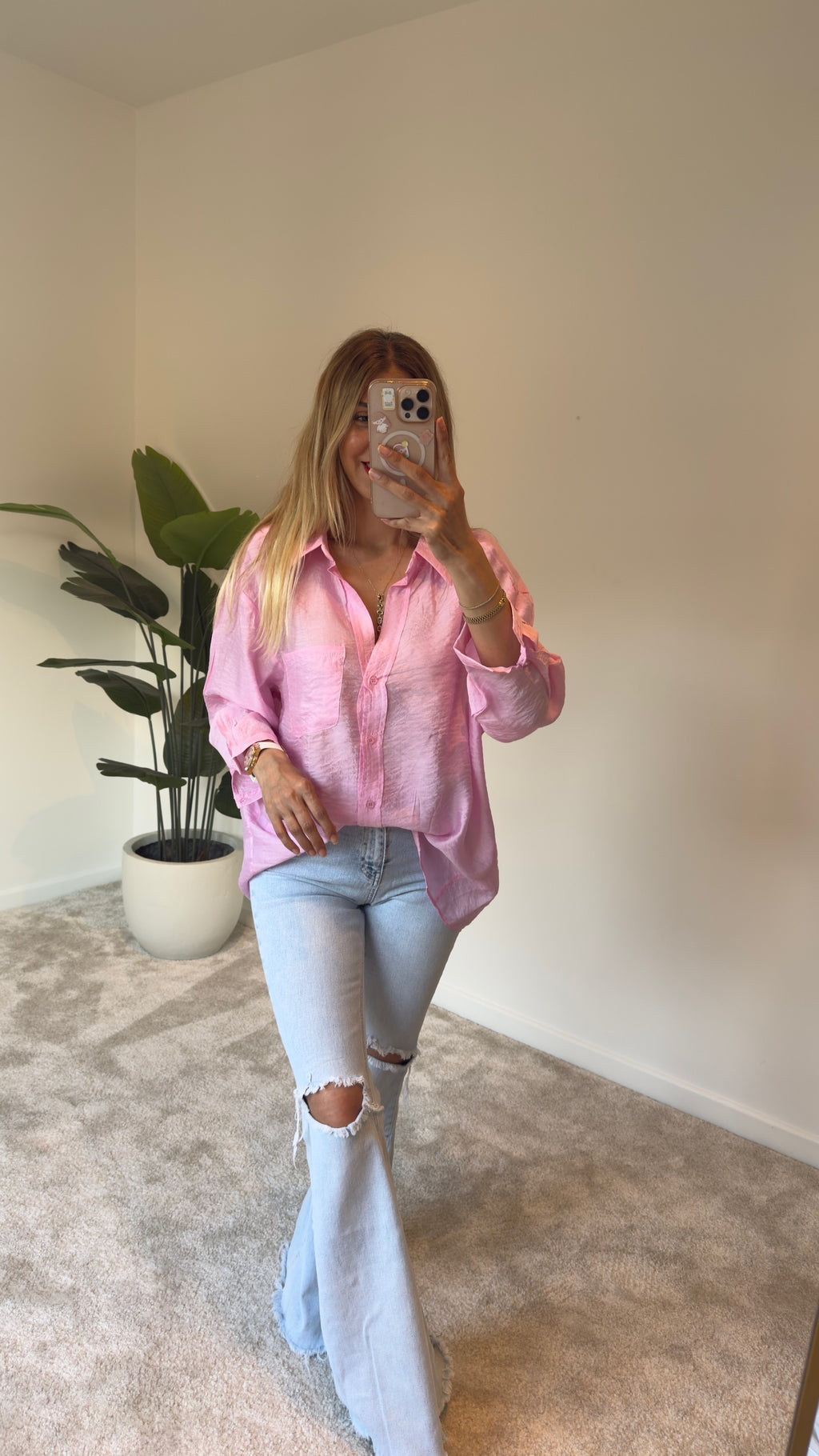 Steria Gömlek Pembe