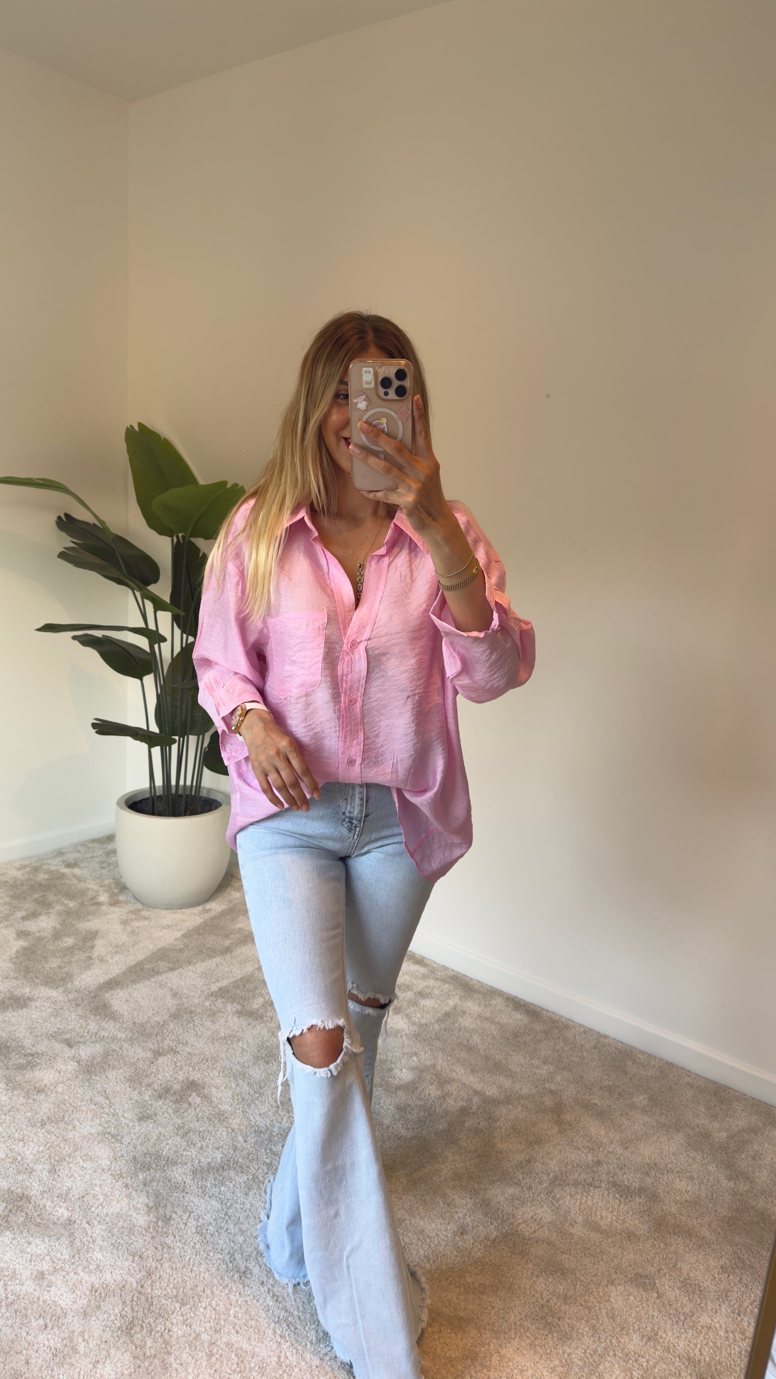 Steria Gömlek Pembe