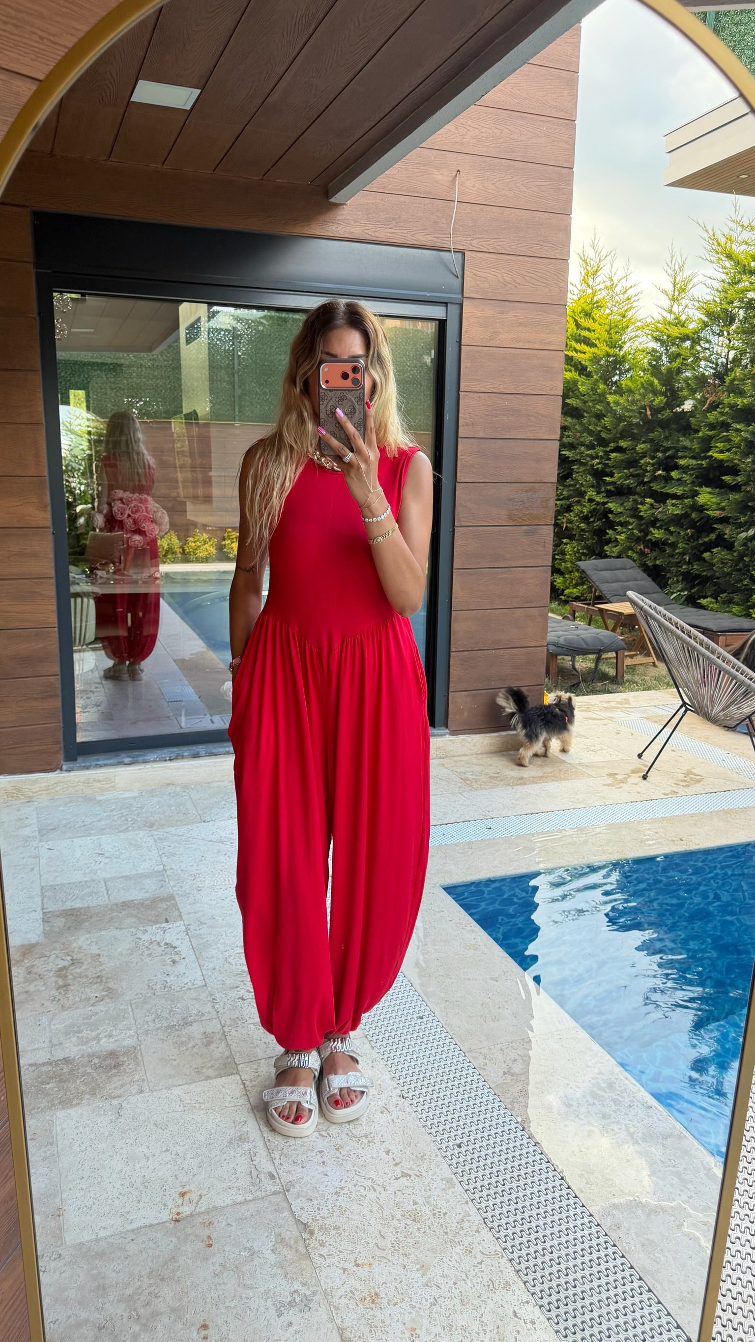 Şalvar Tulum Kırmızı