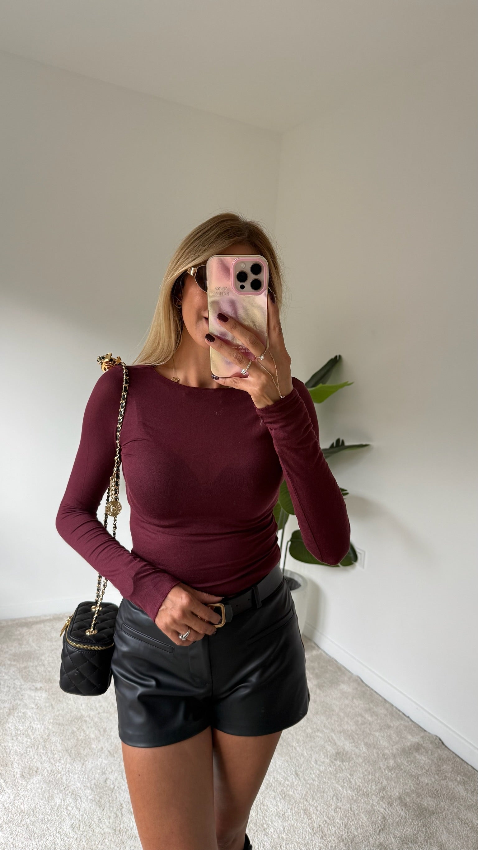 DİLVİN Kaşmir Bluz Bordo