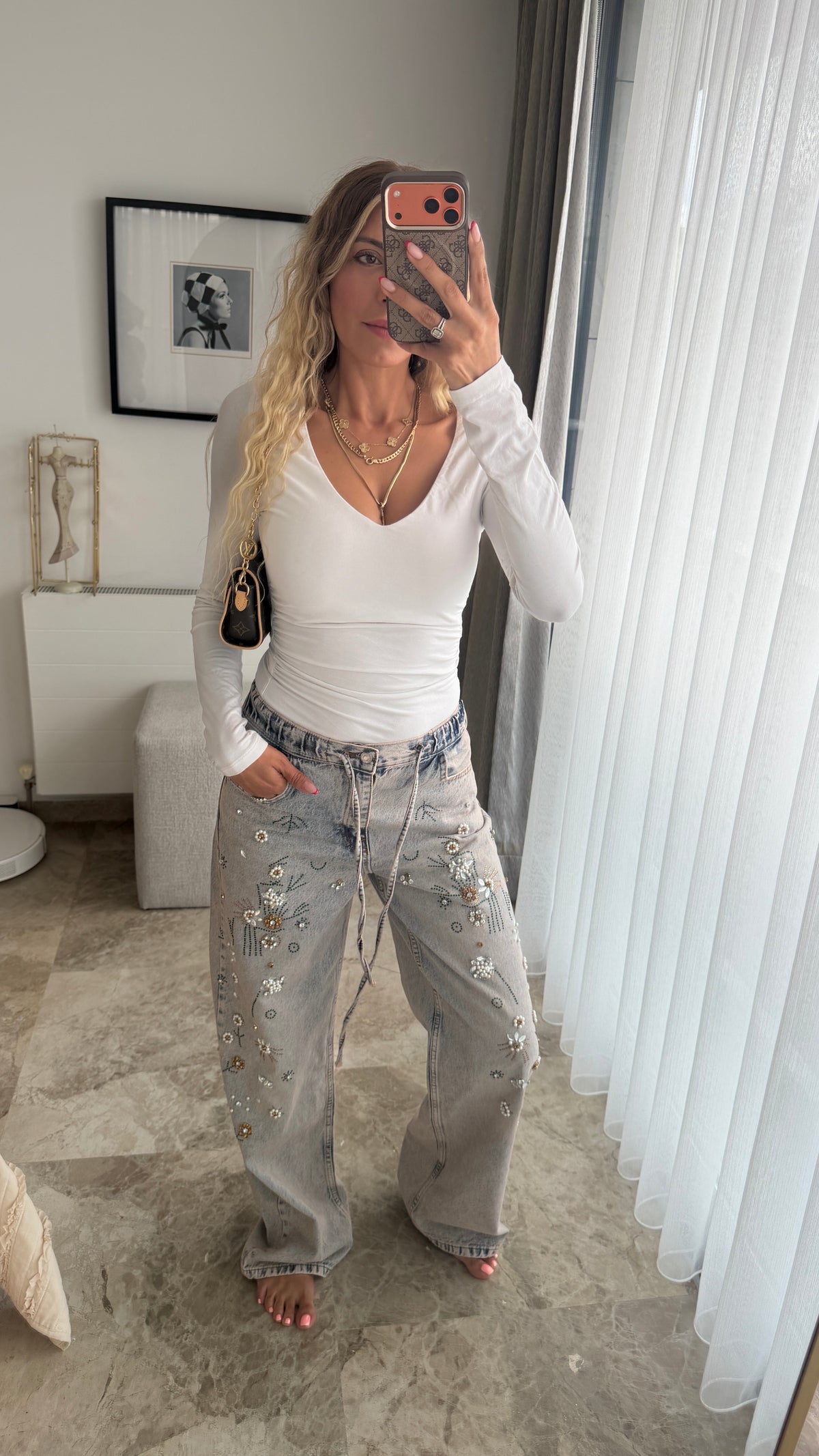 Miss Yıkamalı Taş İşleme Jean