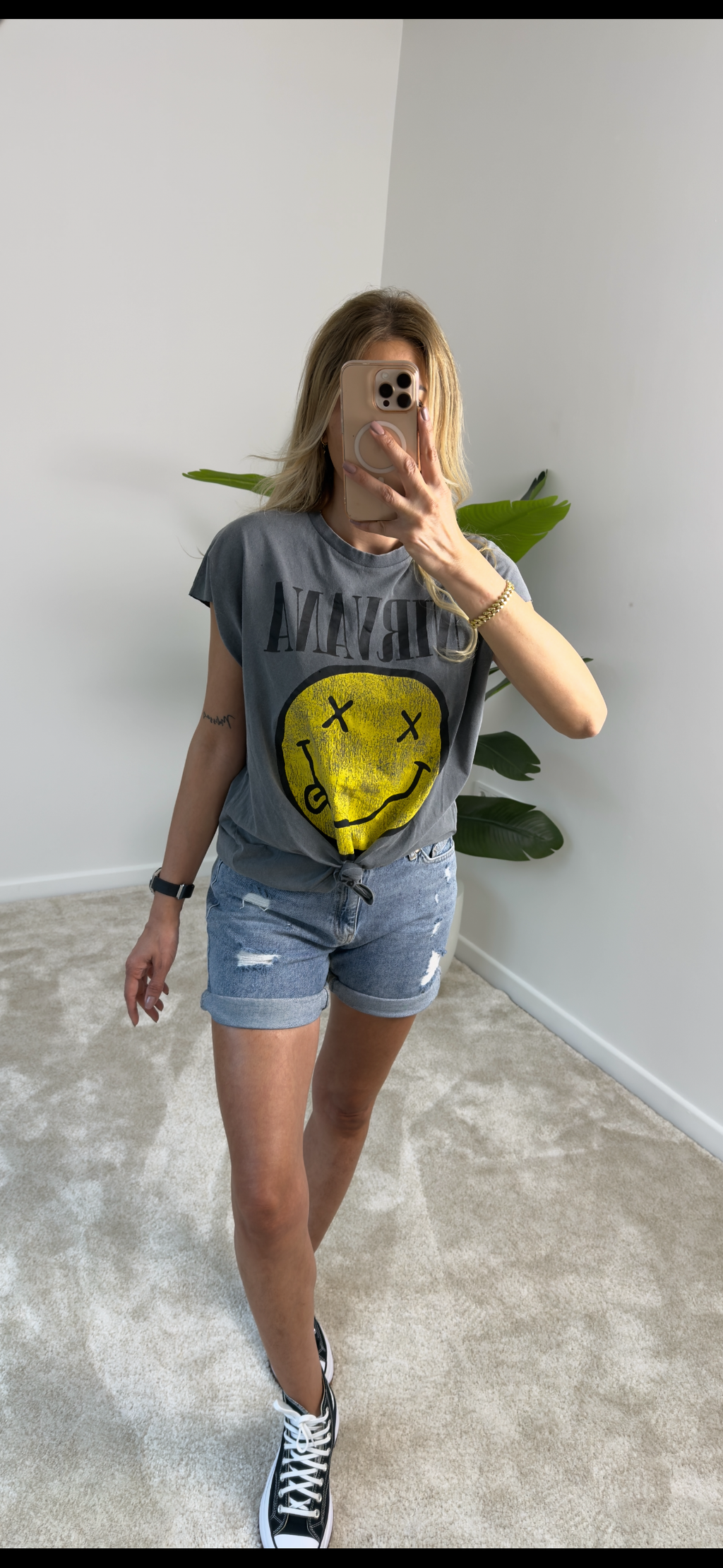Nirvana Smile Basic Tişört
