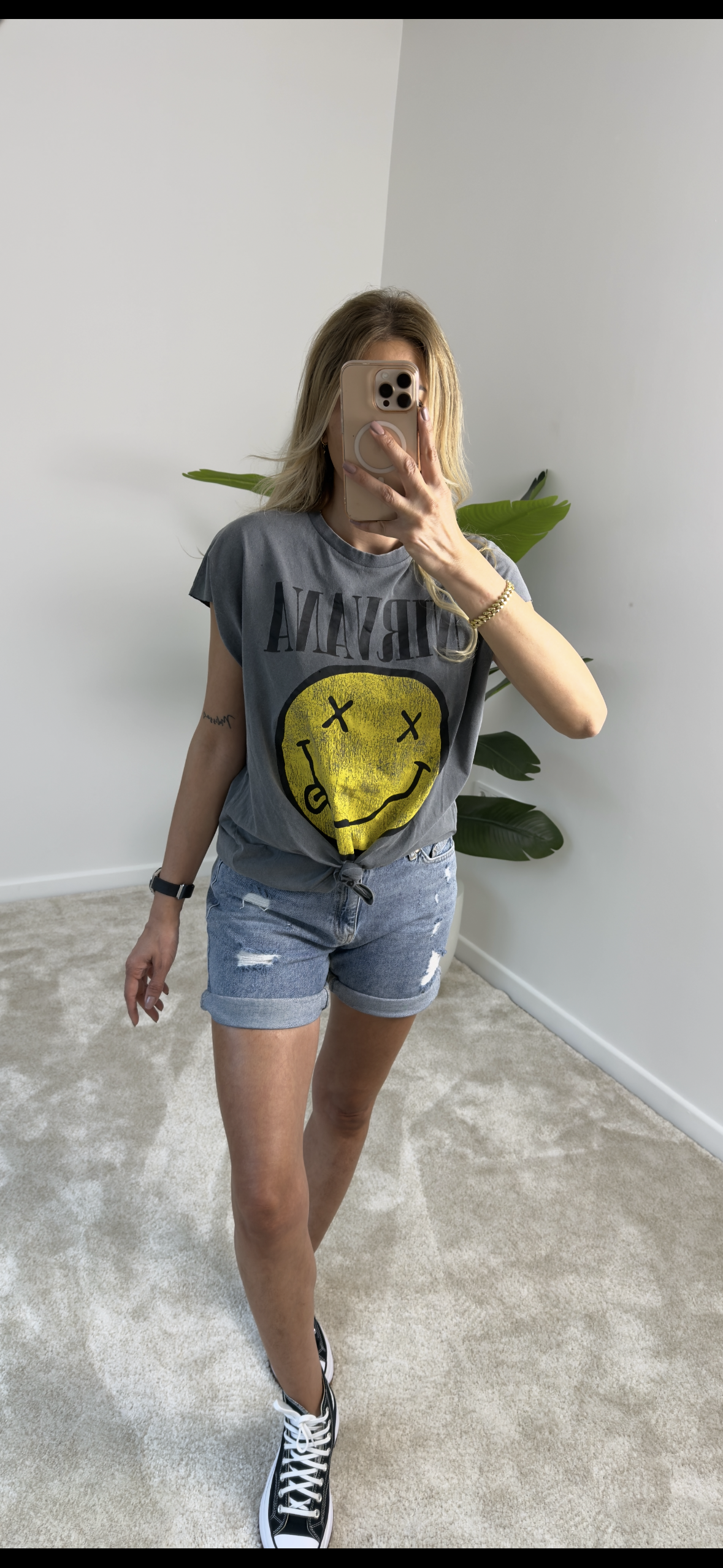 Nirvana Smile Basic Tişört
