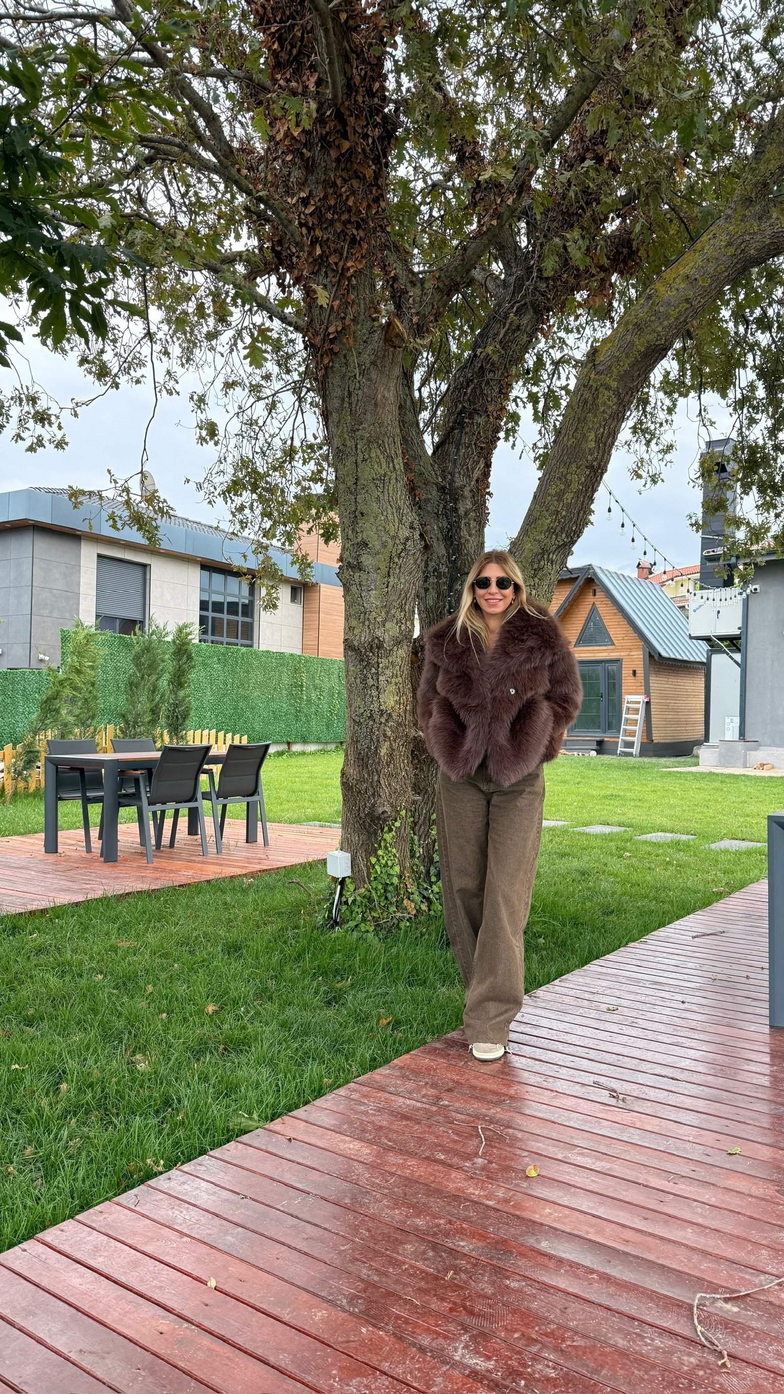 ZR Premium Suni Kürk Acı Kahve