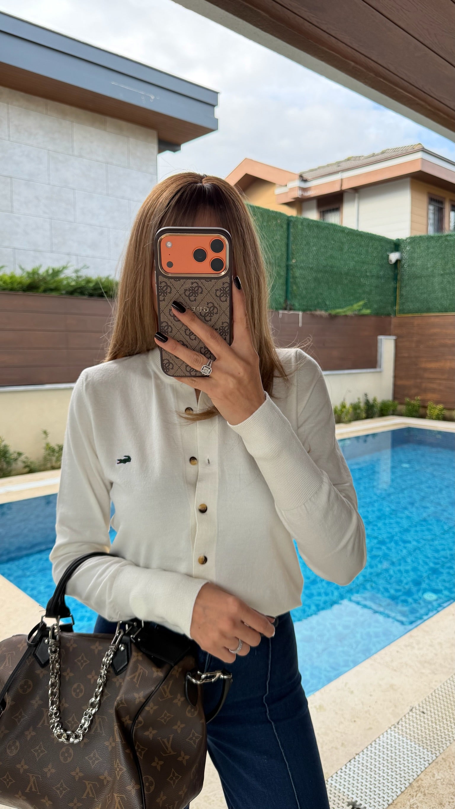 LCT Yumoş Triko Hırka Beyaz