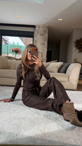 Acı Kahve Taşlı Jean