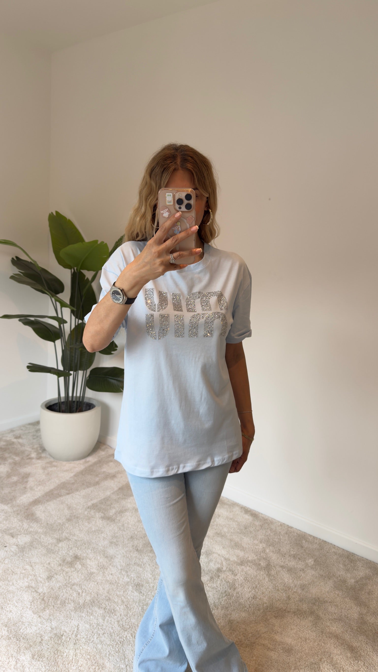 Miu Miu Bebe Mavi Tişört