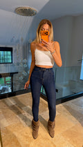 Lacivert Likralı Skinny Jean