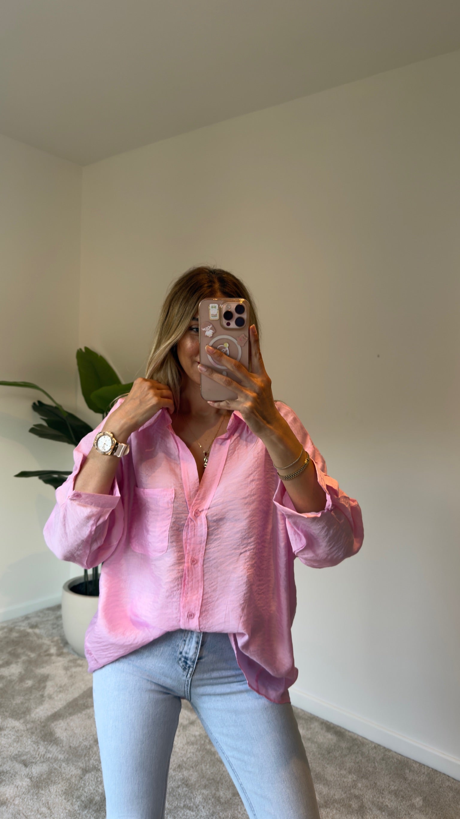 Steria Gömlek Pembe