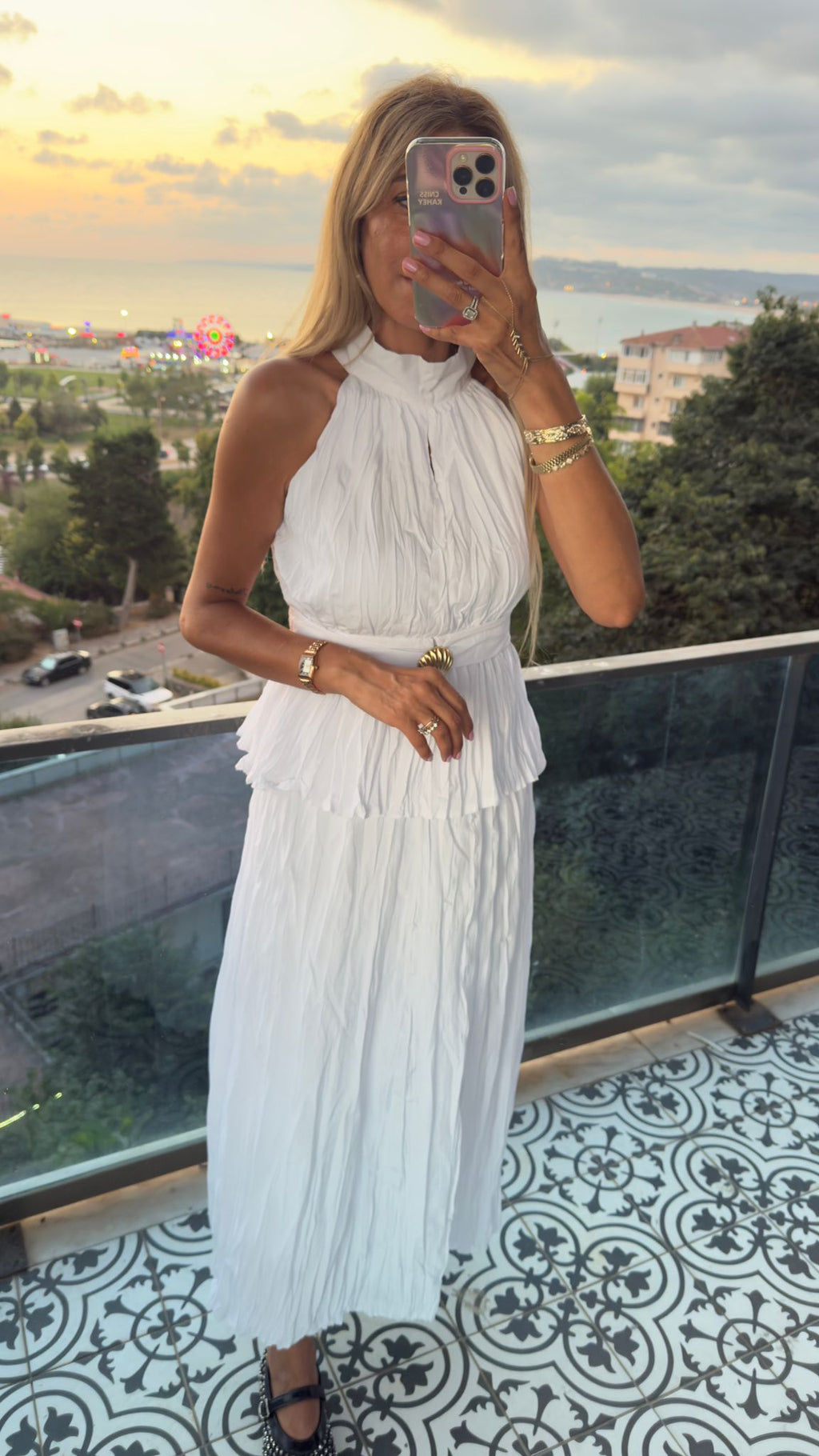 Miss Deniz Kabuğu Takım Beyaz