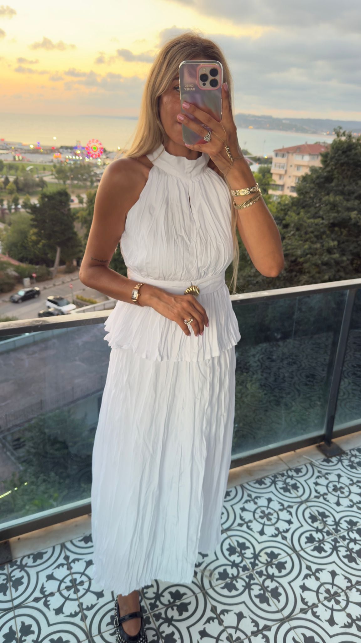 Miss Deniz Kabuğu Takım Beyaz