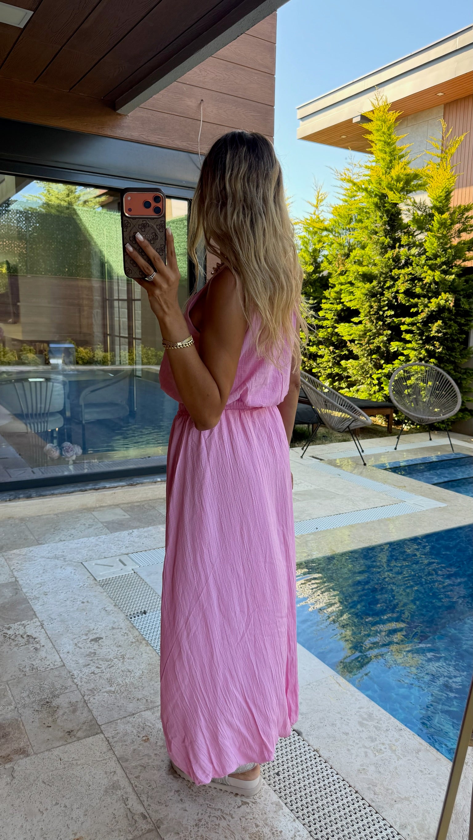 Bloom Balon Etek İkili Takım Pembe