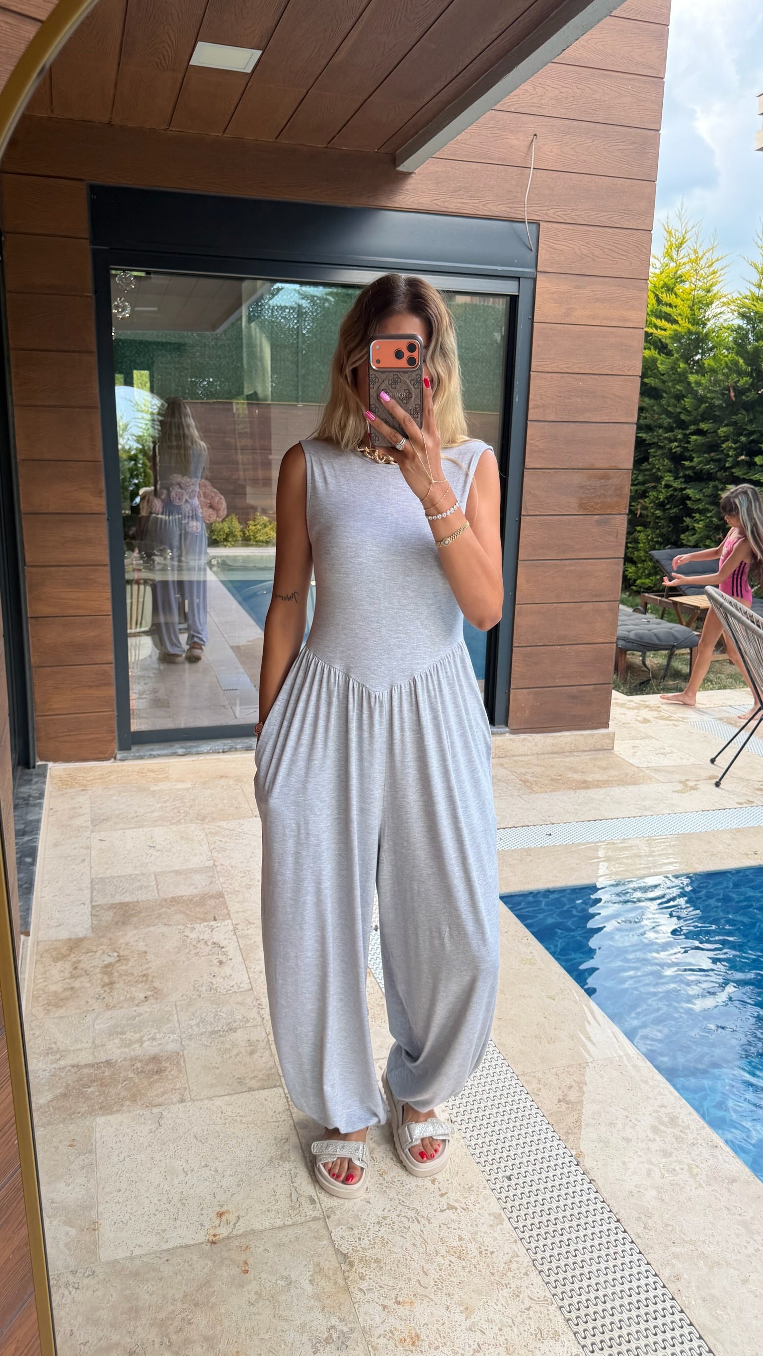 Şalvar Tulum Gri
