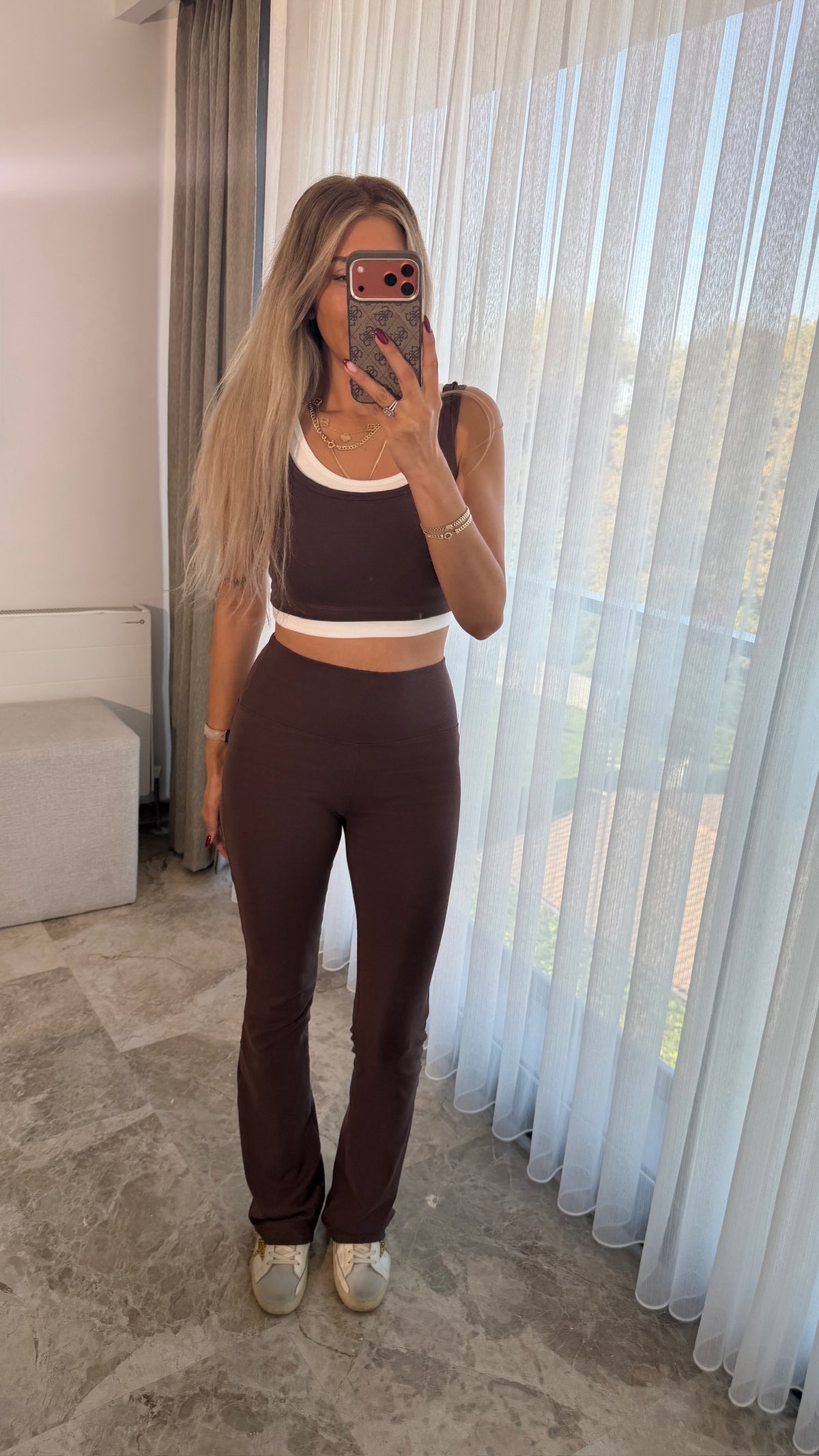 Coffee Fit Üçlü Takım Kahverengi
