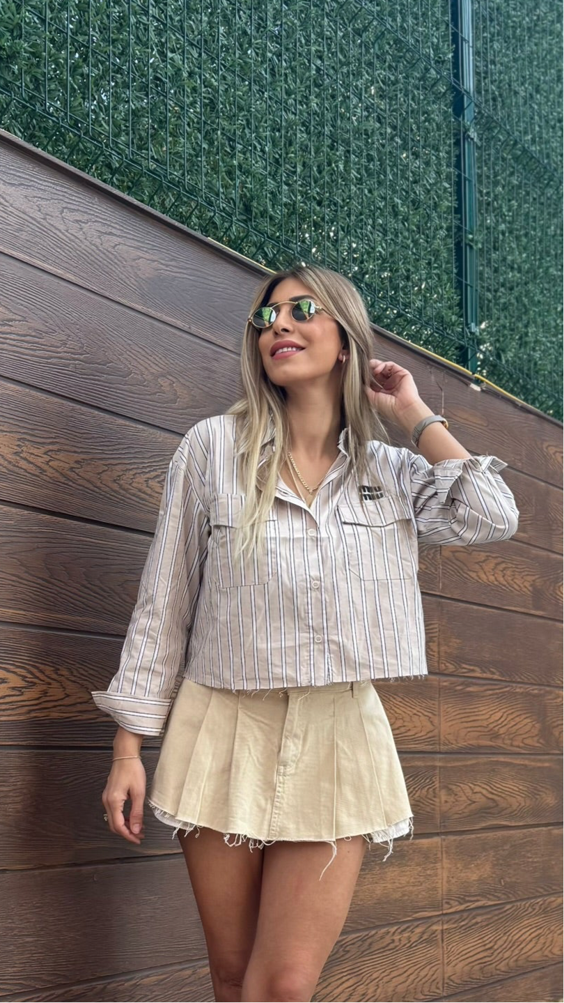 Miumiu Çizgili Gömlek