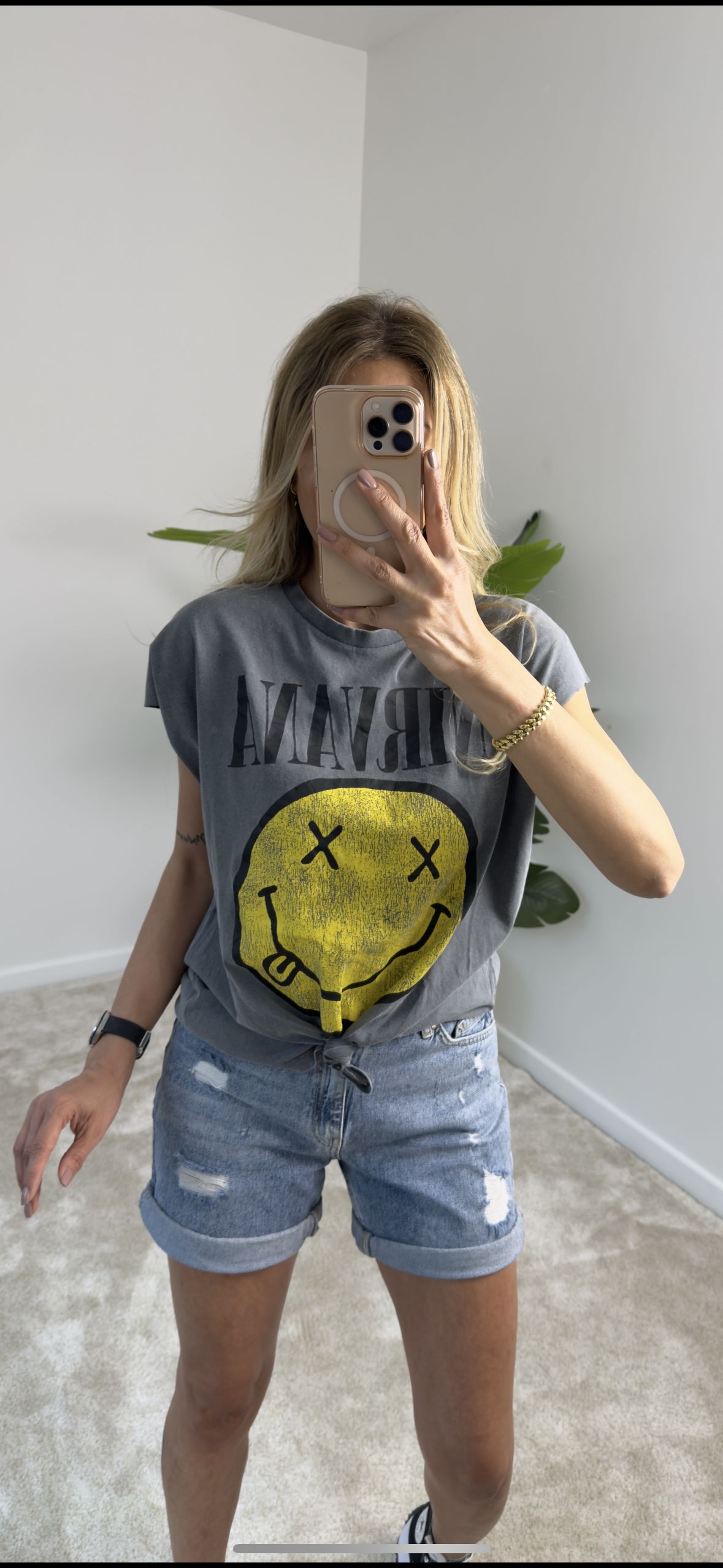 Nirvana Smile Basic Tişört