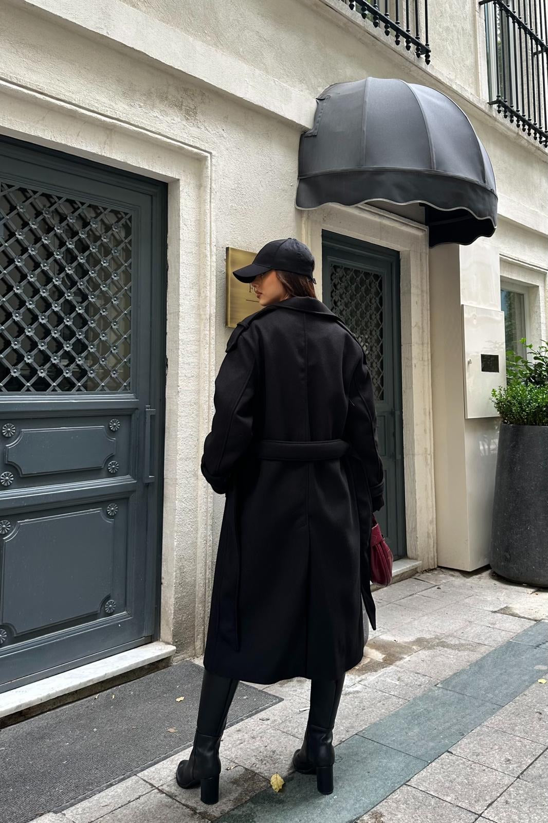 Milano Kaşe Kaban Siyah