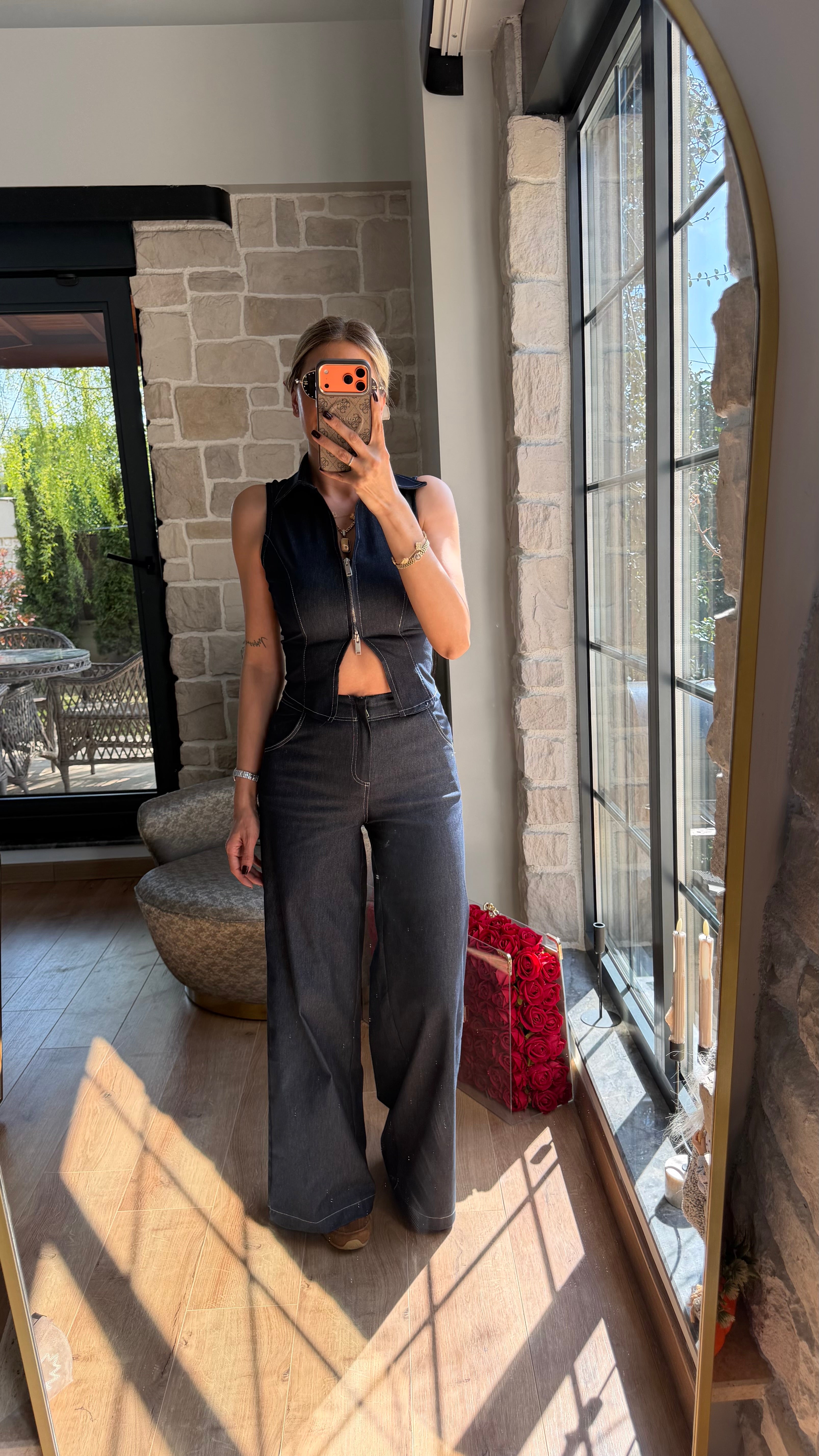 Urbaa Zip Yelek Takım Lacivert