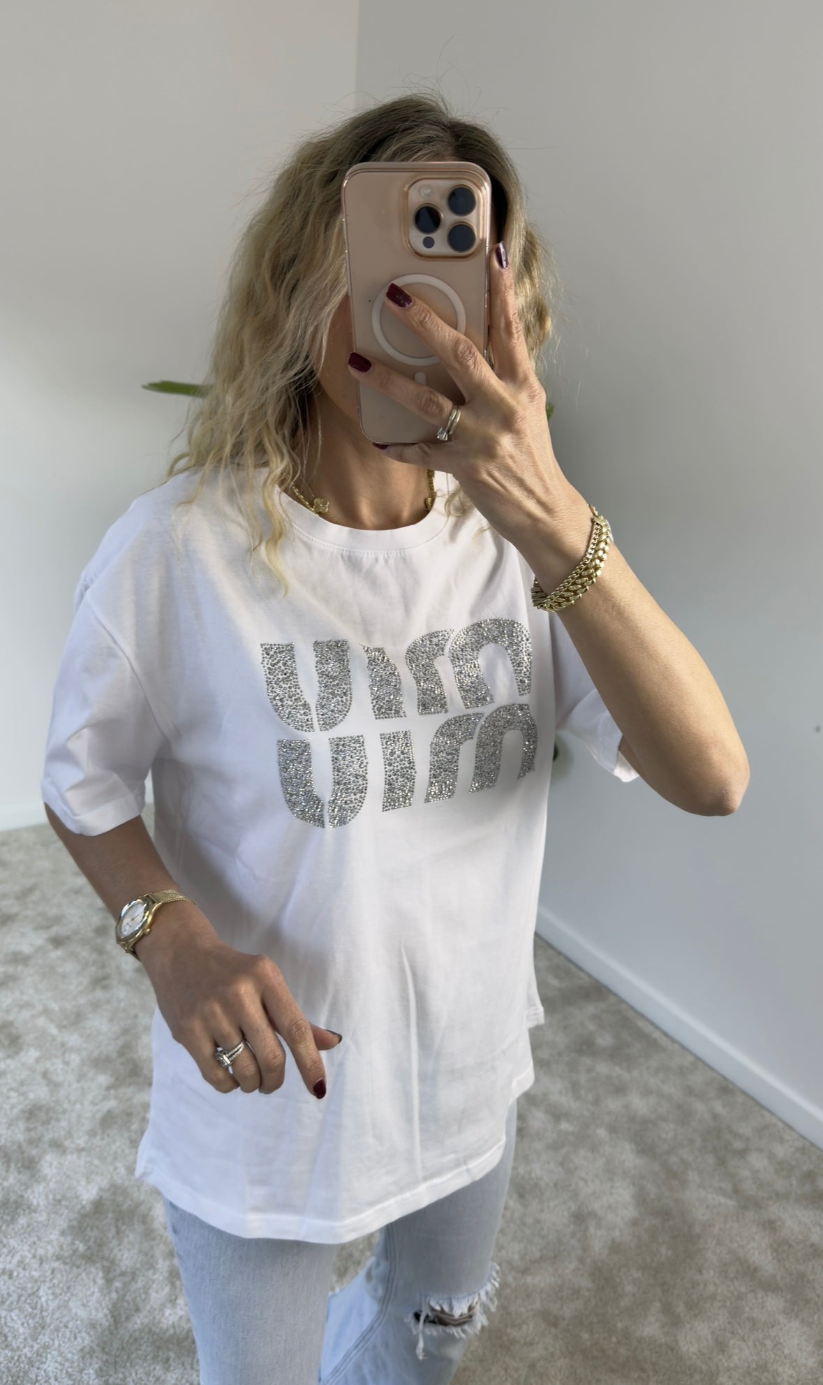 Miu Miu Beyaz Tişört