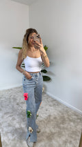 Ayıcık Detaylı Tasarım Pantolon Jean