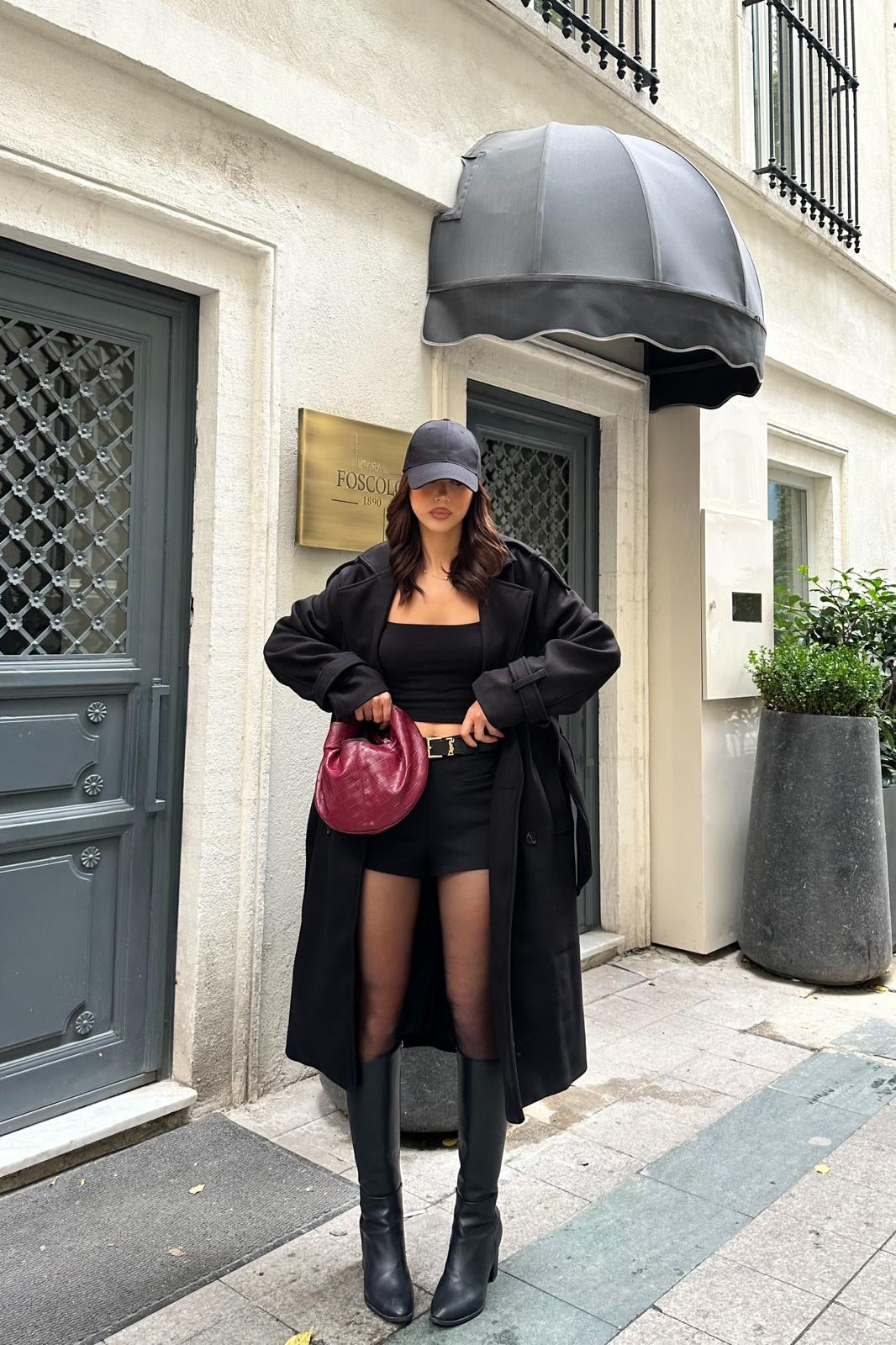 Milano Kaşe Kaban Siyah
