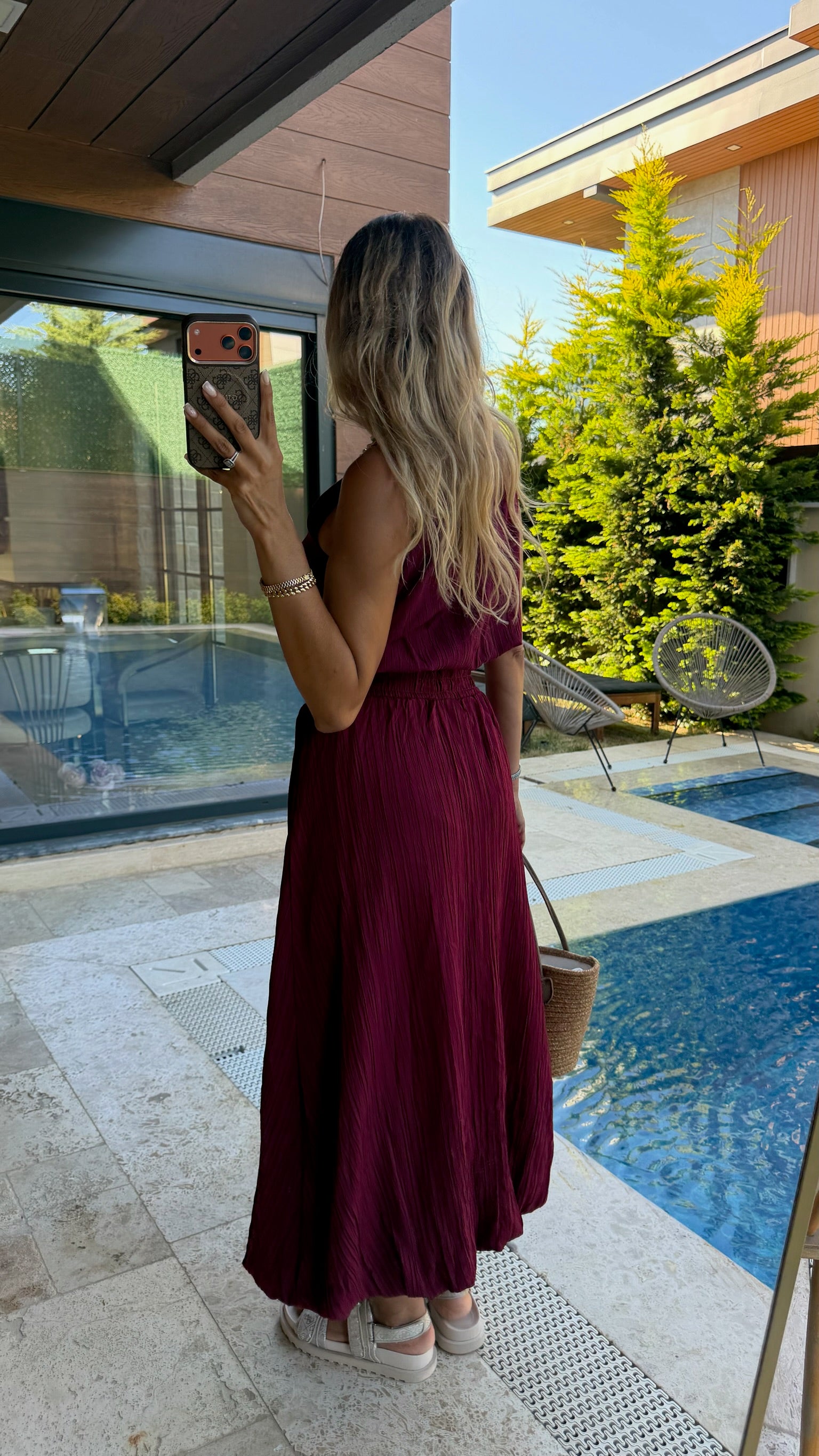 Bloom Balon Etek İkili Takım Bordo