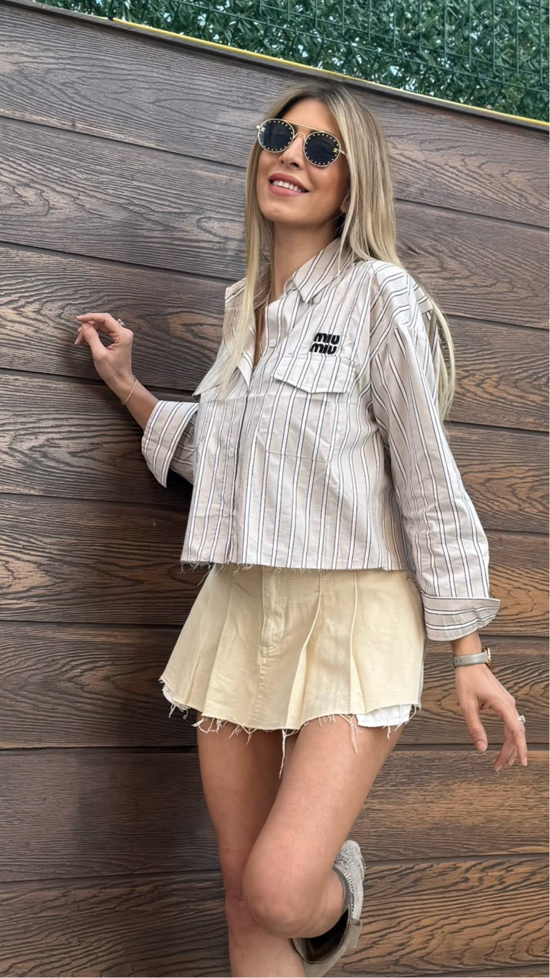 Miumiu Çizgili Gömlek