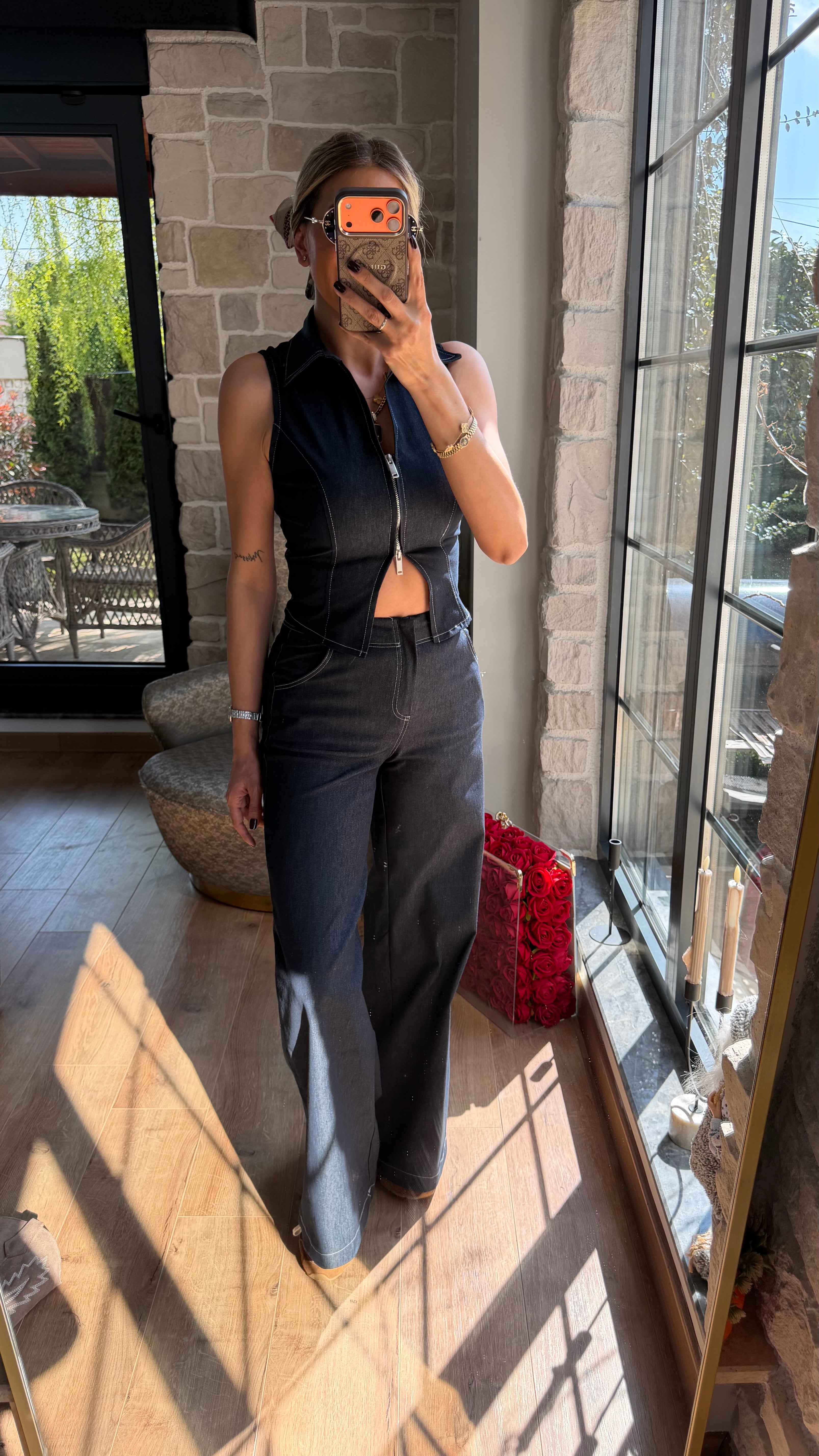 Urbaa Zip Yelek Takım Lacivert