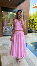 Bloom Balon Etek İkili Takım Pembe
